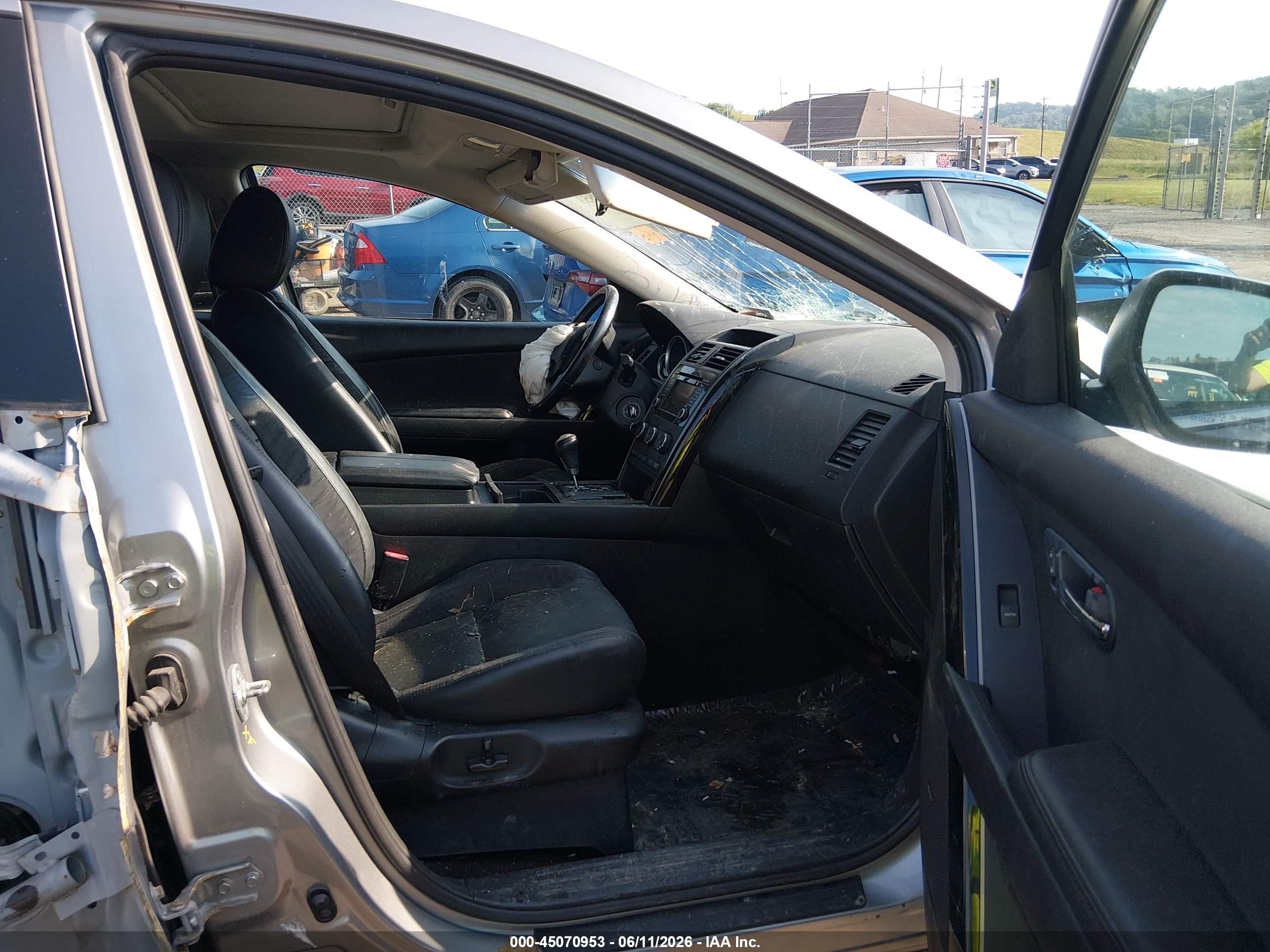 2014 Mazda Cx-9 Touring Silver vin: JM3TB3CV4E0427471