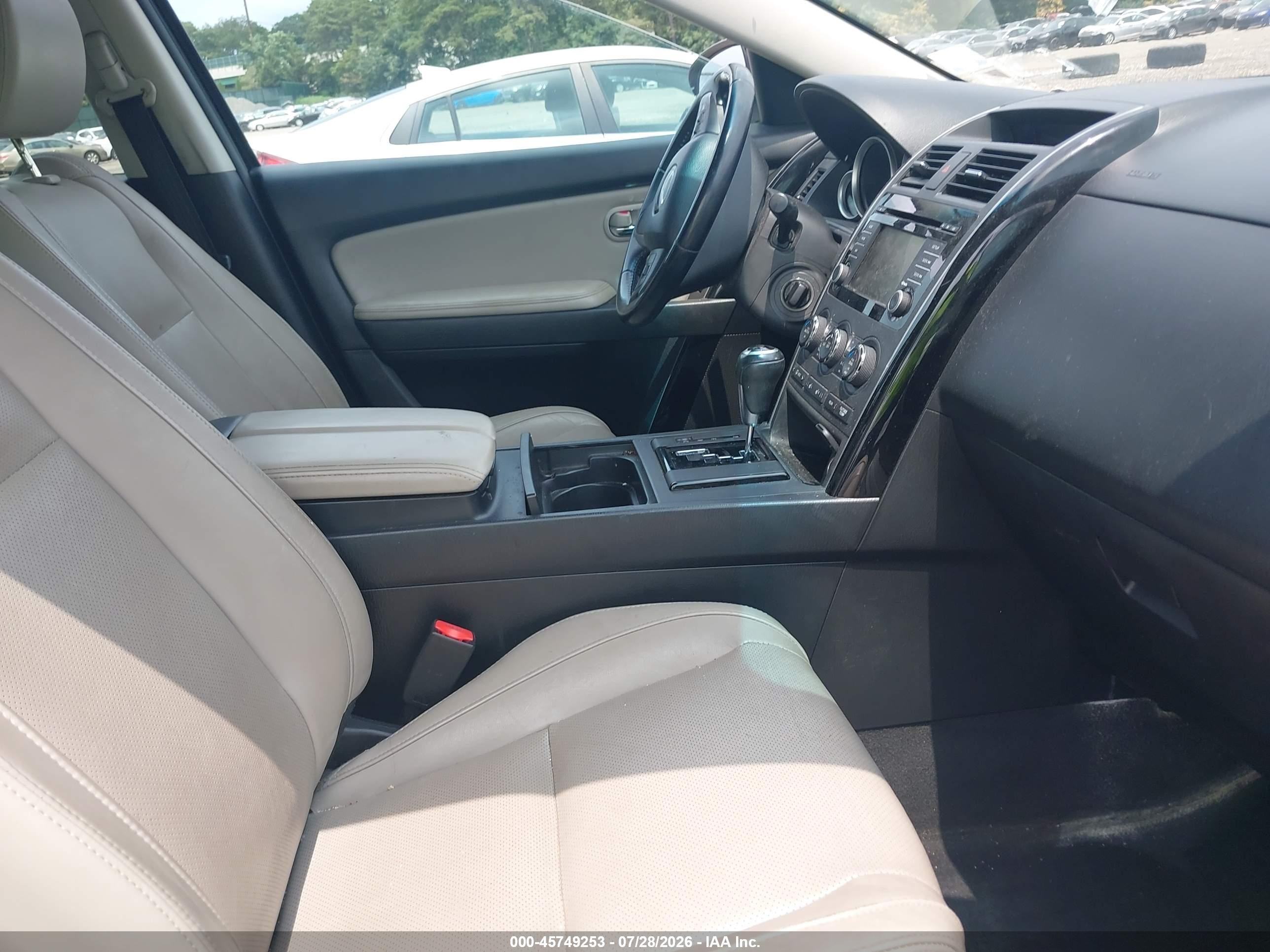 2015 Mazda Cx-9 Touring White vin: JM3TB3CV4F0464828
