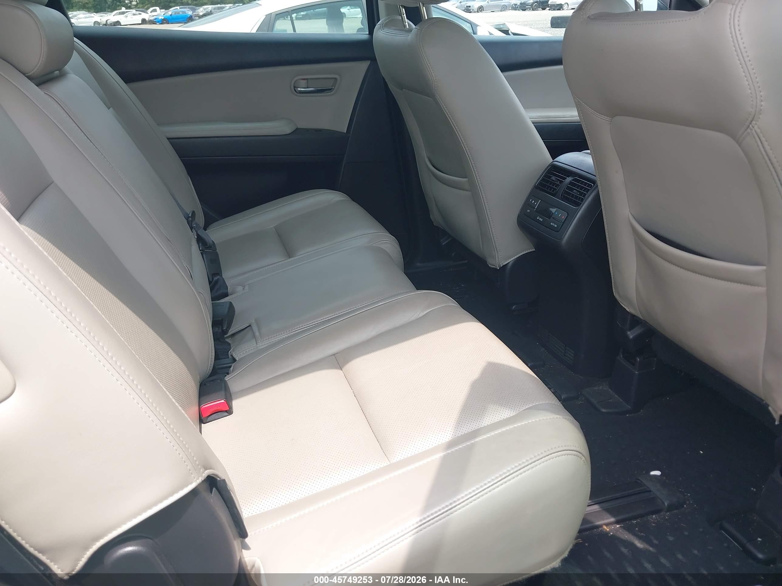 2015 Mazda Cx-9 Touring White vin: JM3TB3CV4F0464828