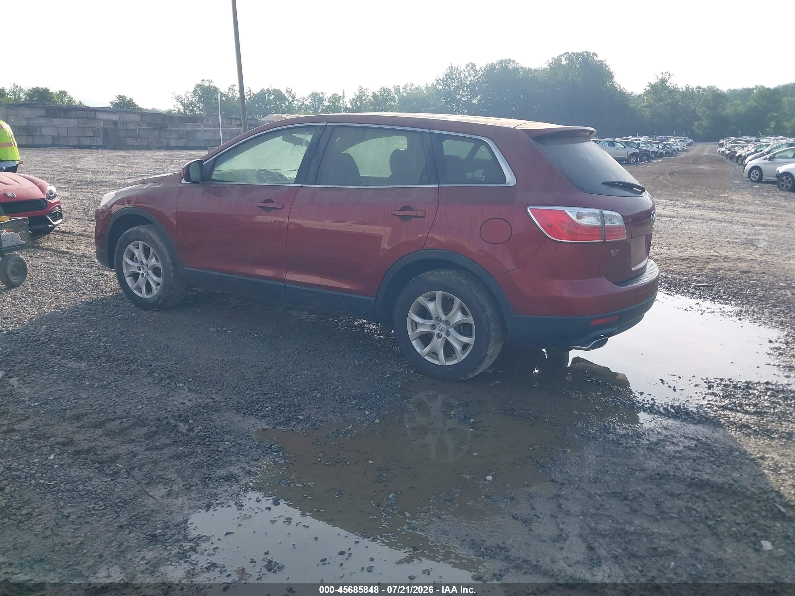 2011 Mazda Cx-9 Touring Burgundy vin: JM3TB3CV5B0324071