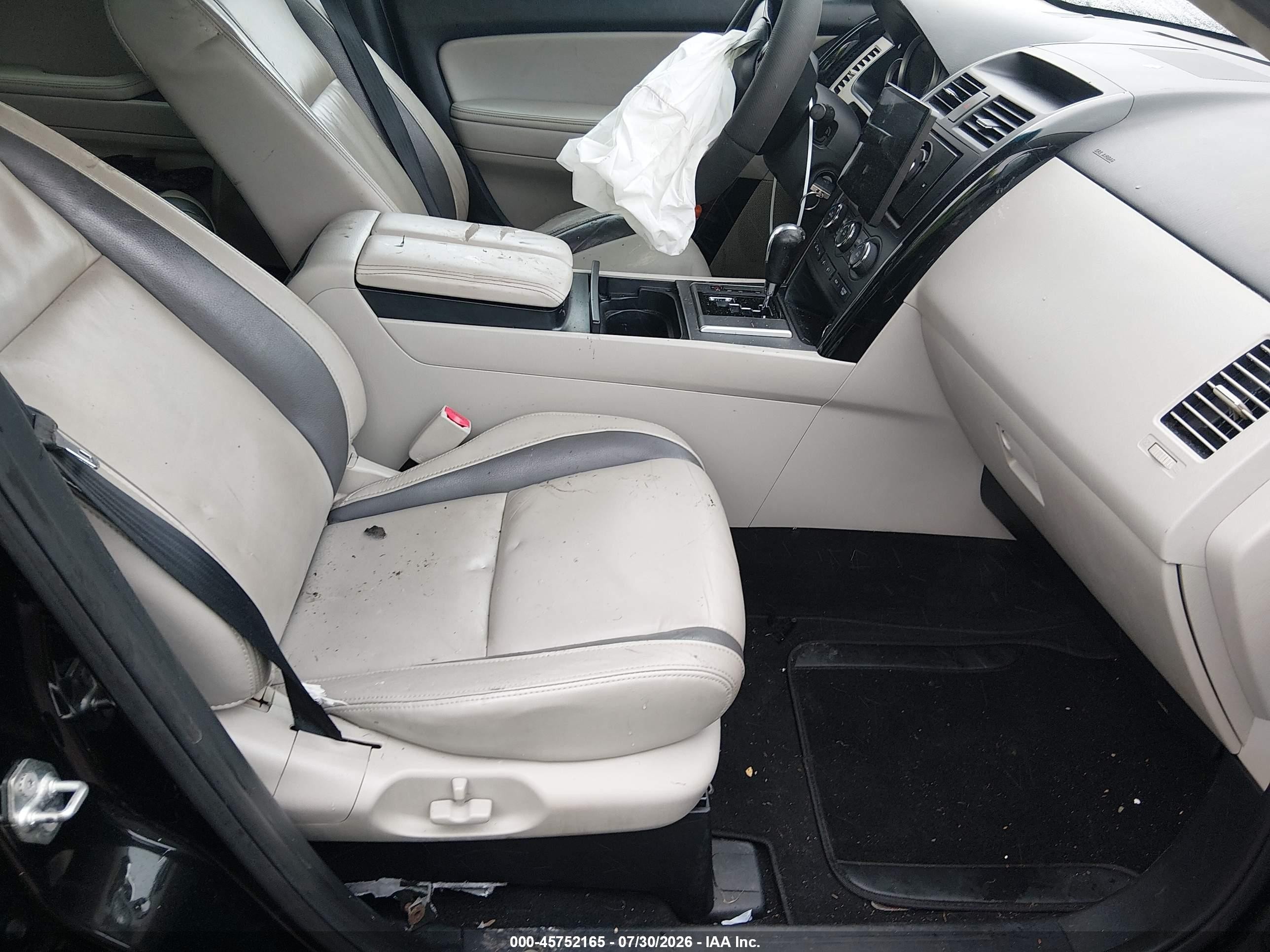 2012 Mazda Cx-9 Touring Черный vin: JM3TB3CV5C0355676