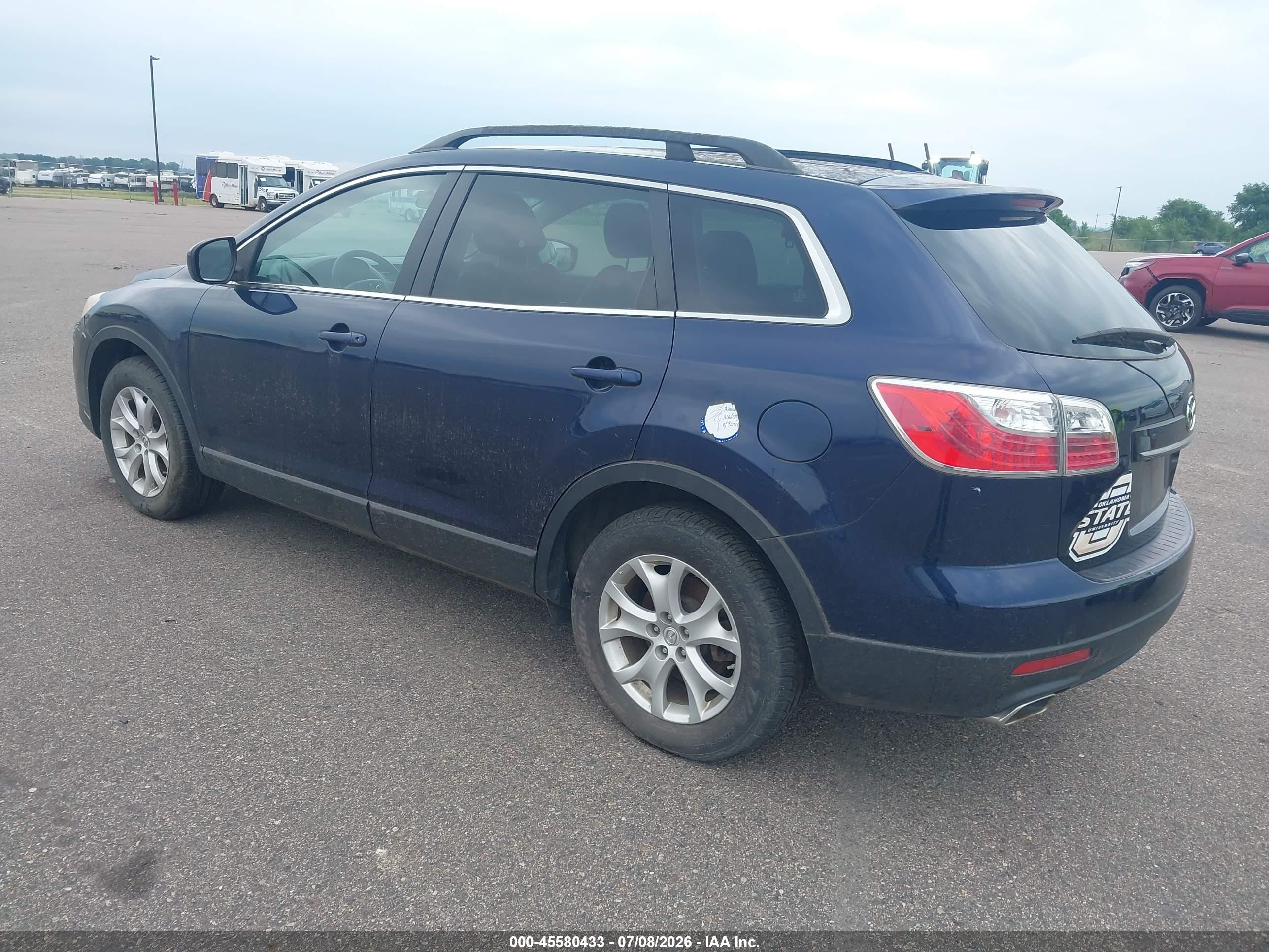 2012 Mazda Cx-9 Touring Dark Blue vin: JM3TB3CV5C0361266