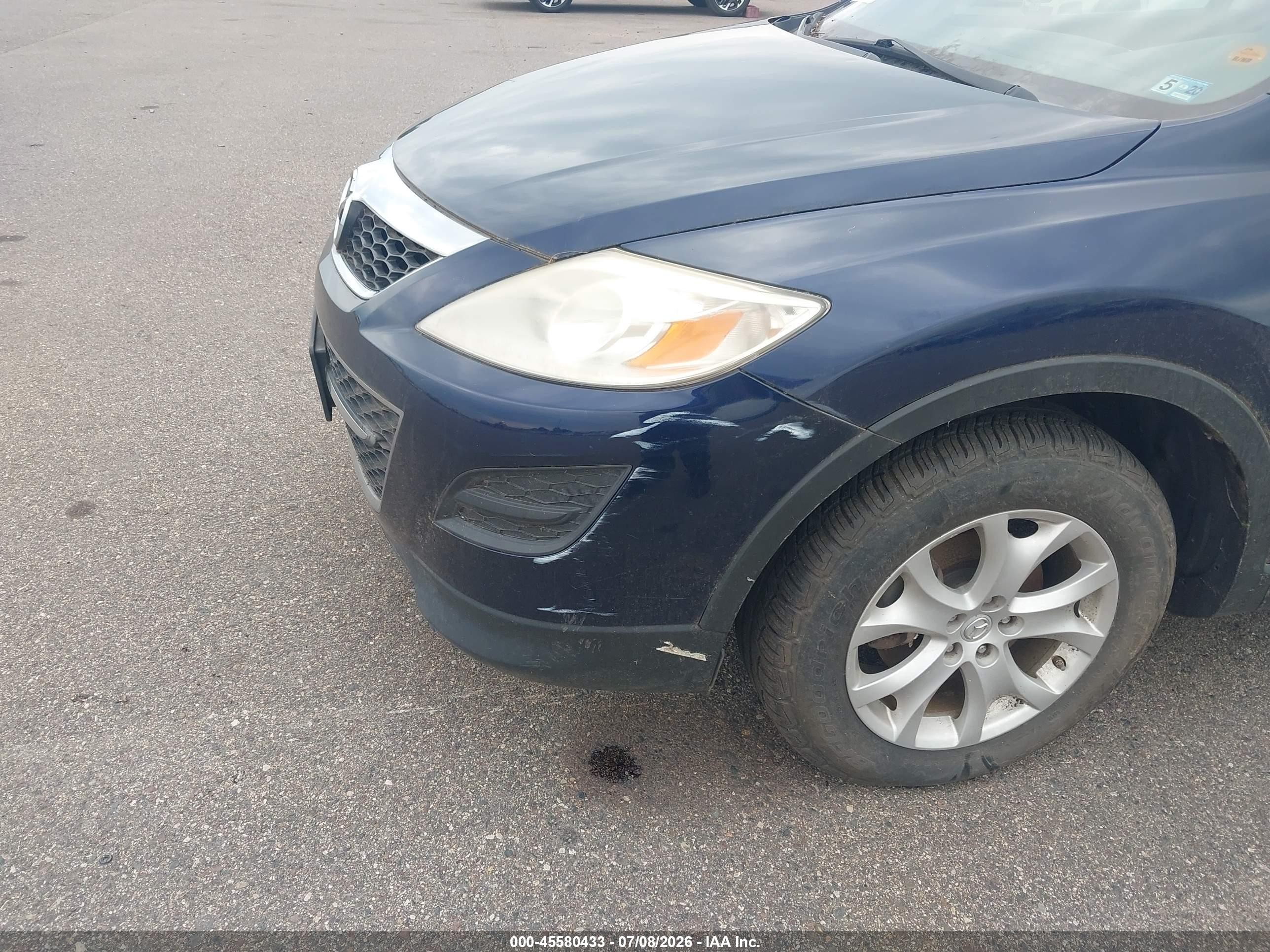 2012 Mazda Cx-9 Touring Dark Blue vin: JM3TB3CV5C0361266