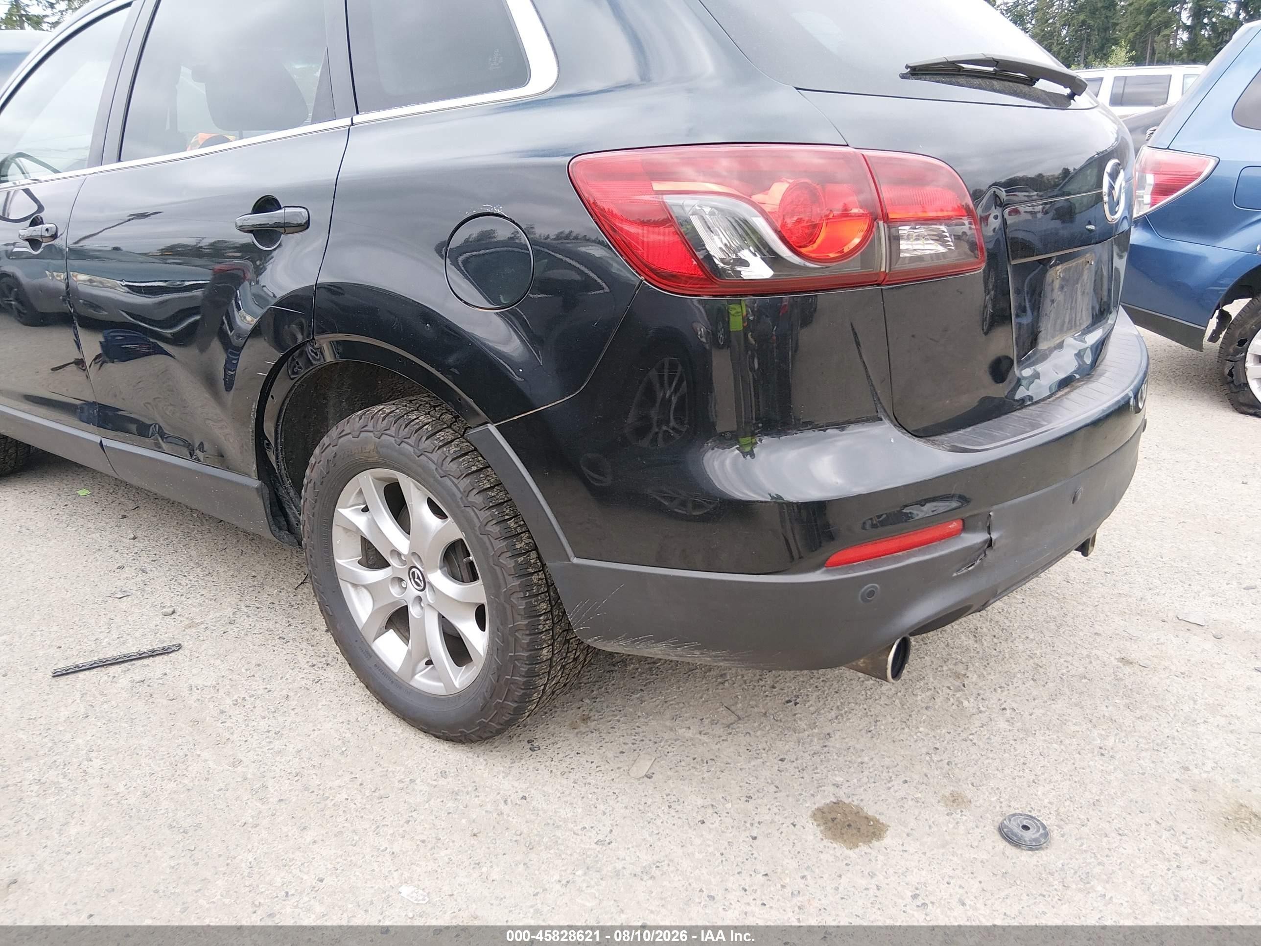 2014 Mazda Cx-9 Touring Black vin: JM3TB3CV5E0428127