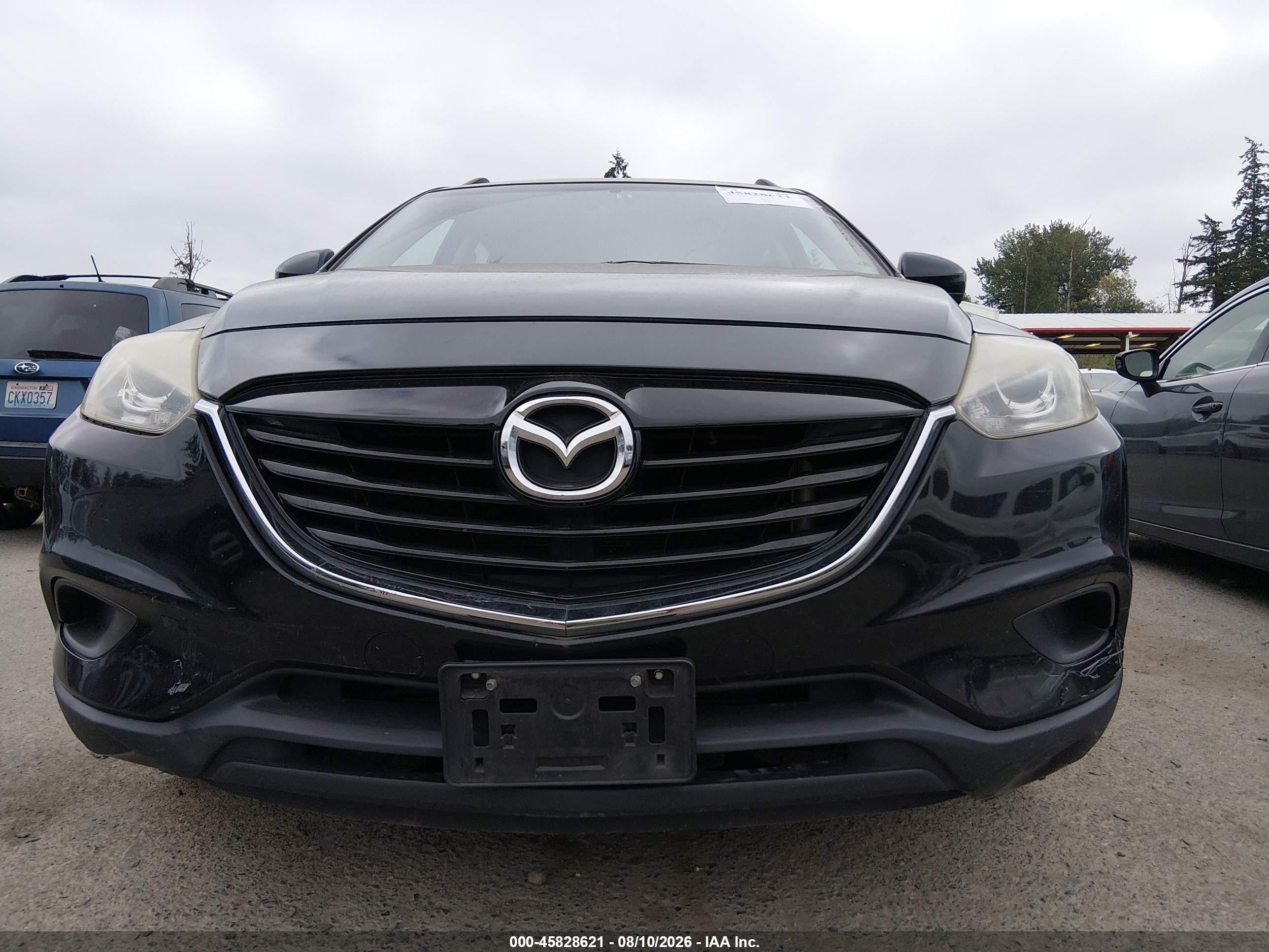 2014 Mazda Cx-9 Touring Black vin: JM3TB3CV5E0428127
