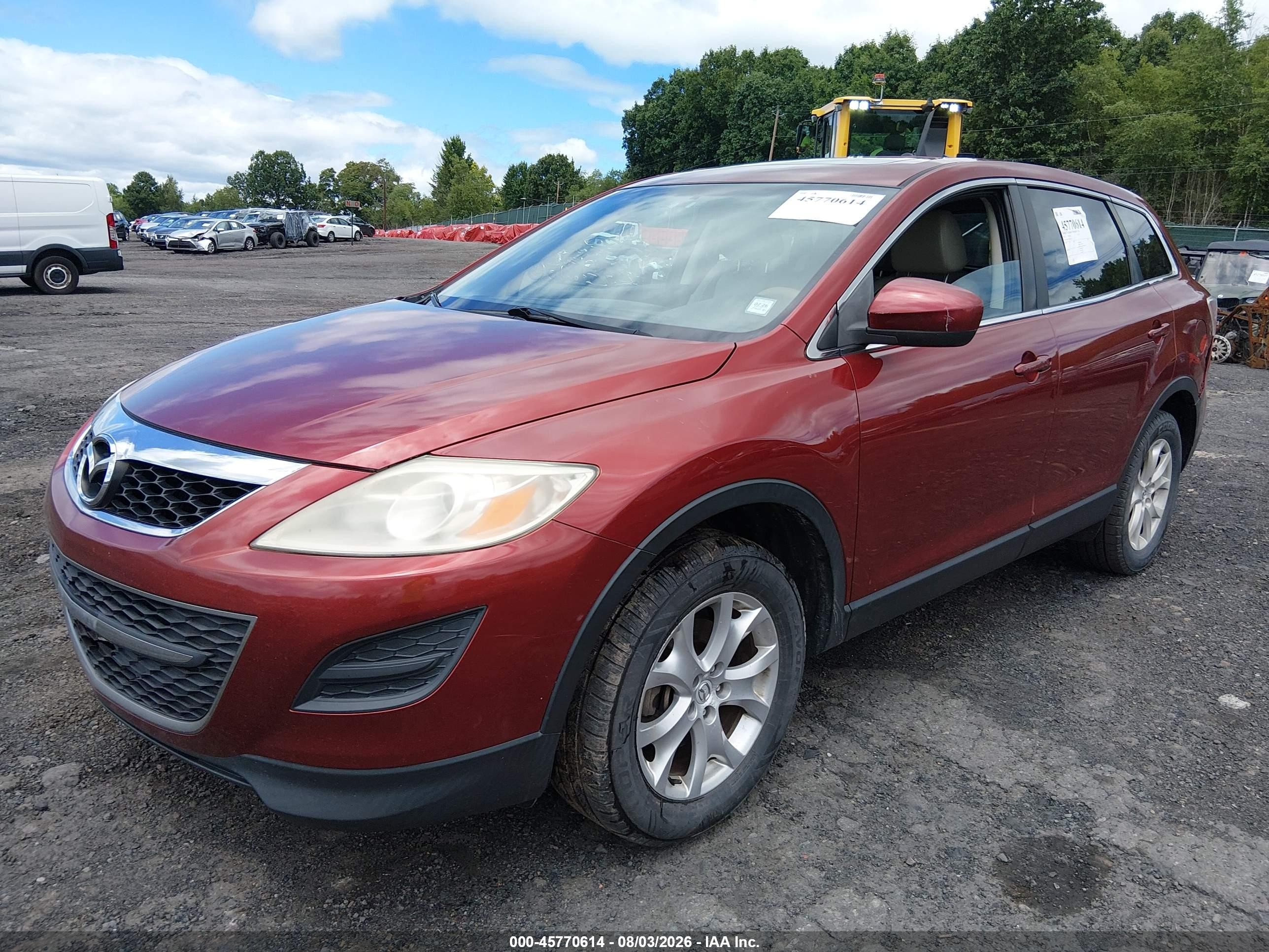 2011 Mazda Cx-9 Touring Red vin: JM3TB3CV6B0311572