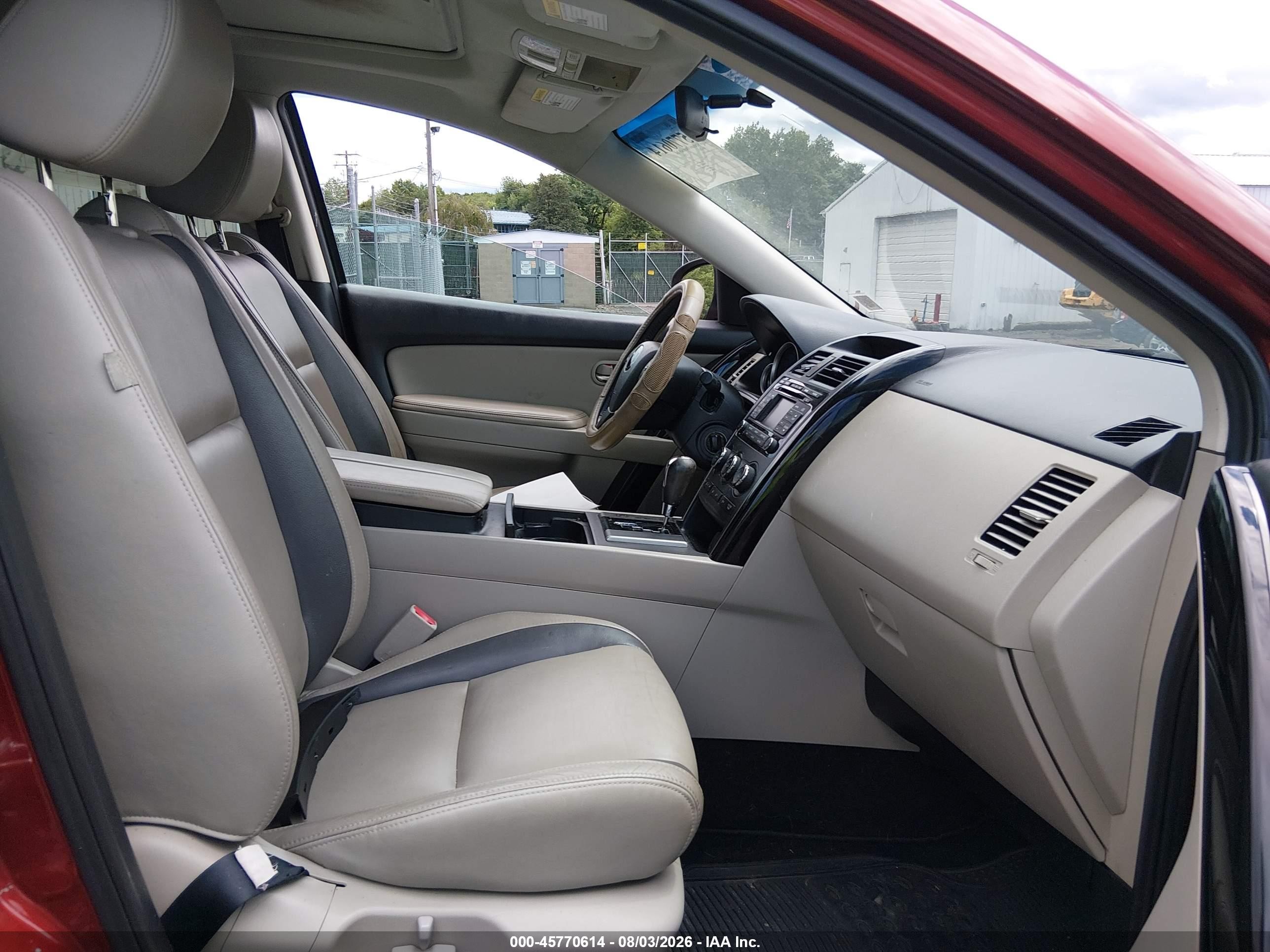 2011 Mazda Cx-9 Touring Red vin: JM3TB3CV6B0311572