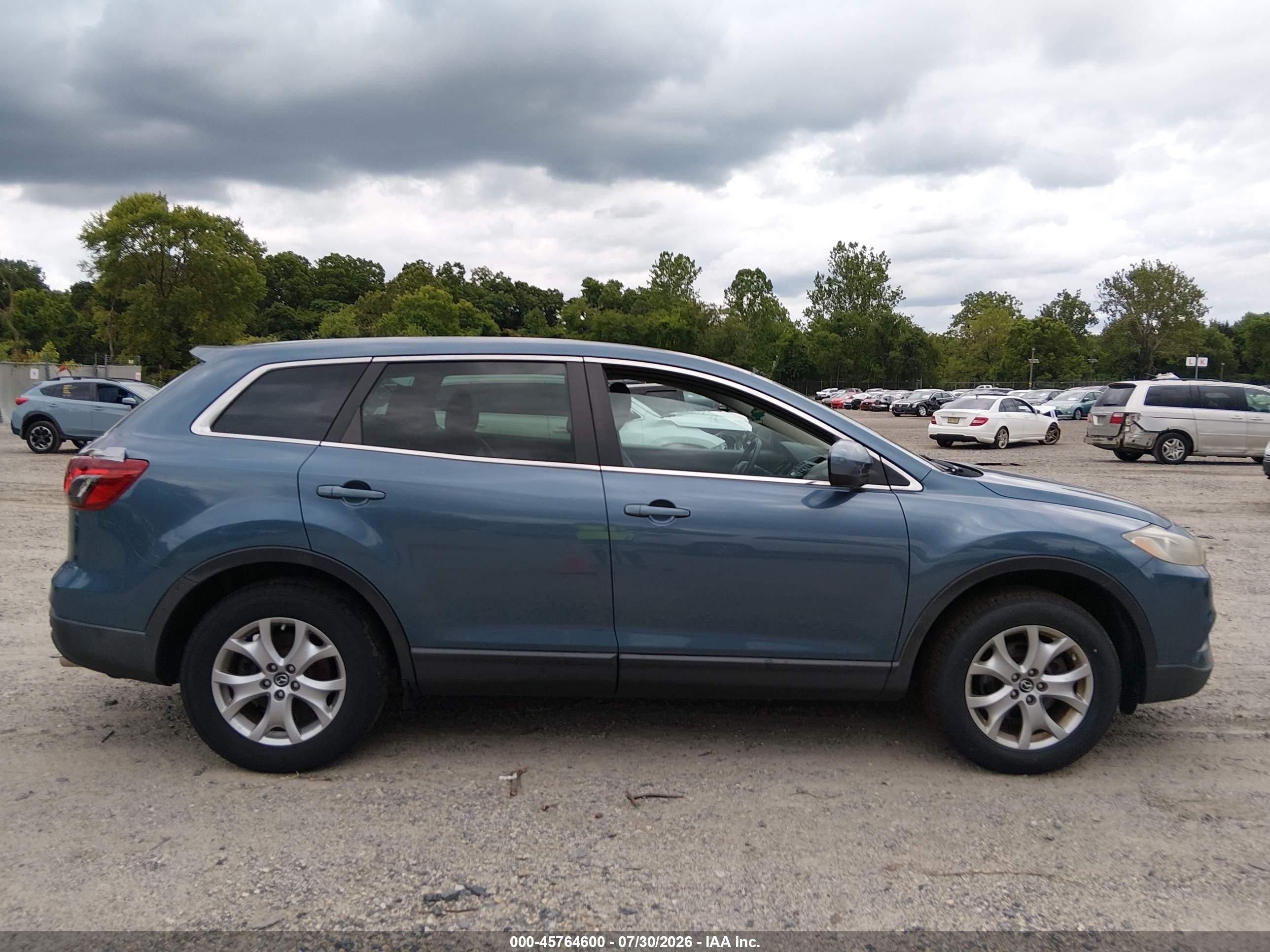 2014 Mazda Cx-9 Touring Blue vin: JM3TB3CV6E0441582