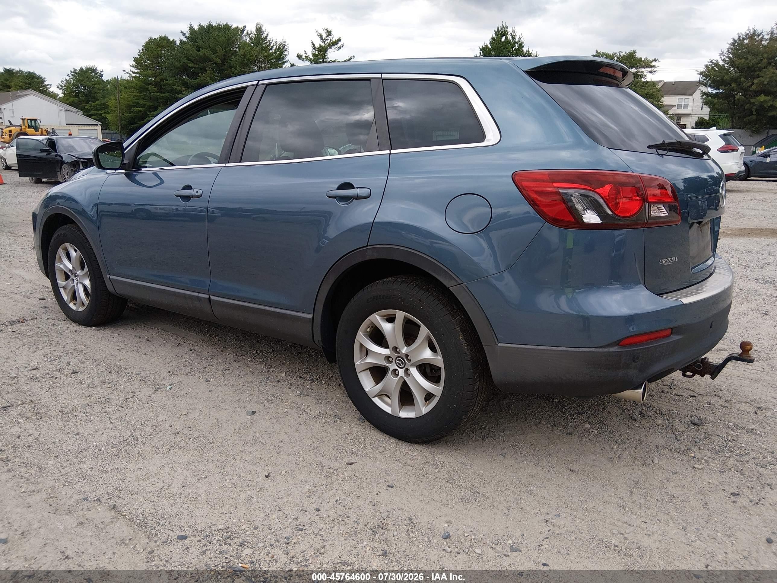 2014 Mazda Cx-9 Touring Blue vin: JM3TB3CV6E0441582