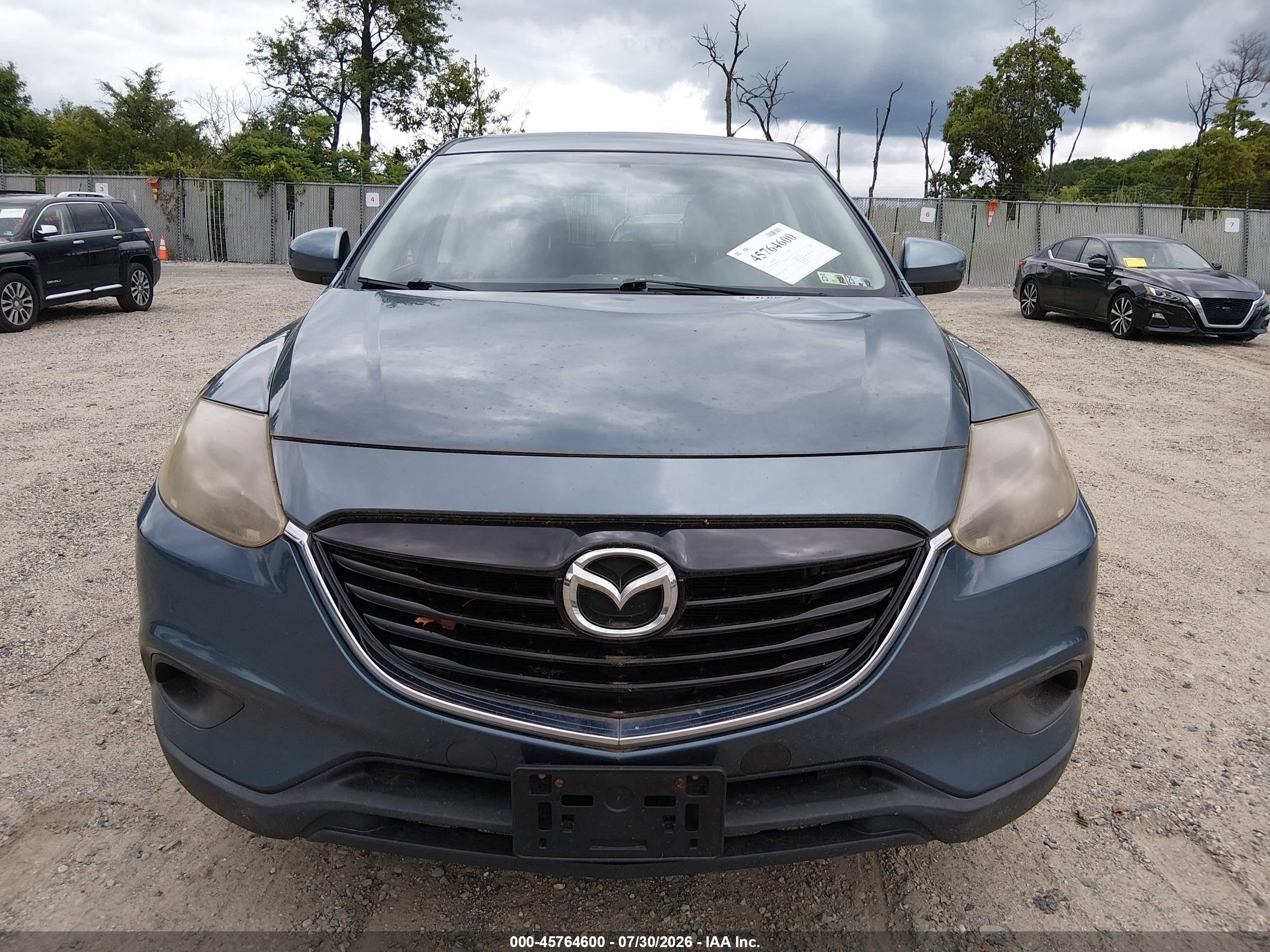 2014 Mazda Cx-9 Touring Blue vin: JM3TB3CV6E0441582