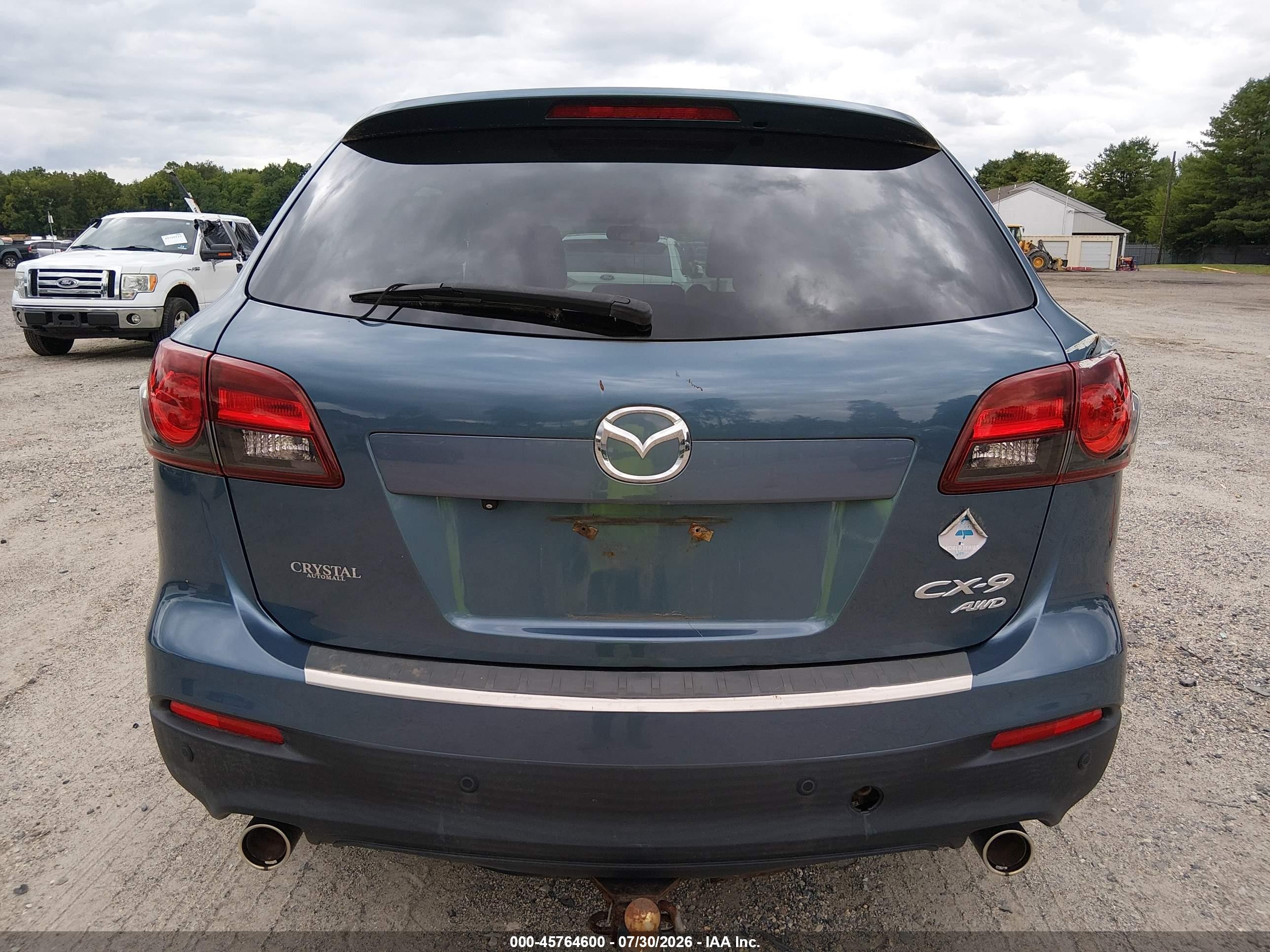2014 Mazda Cx-9 Touring Blue vin: JM3TB3CV6E0441582
