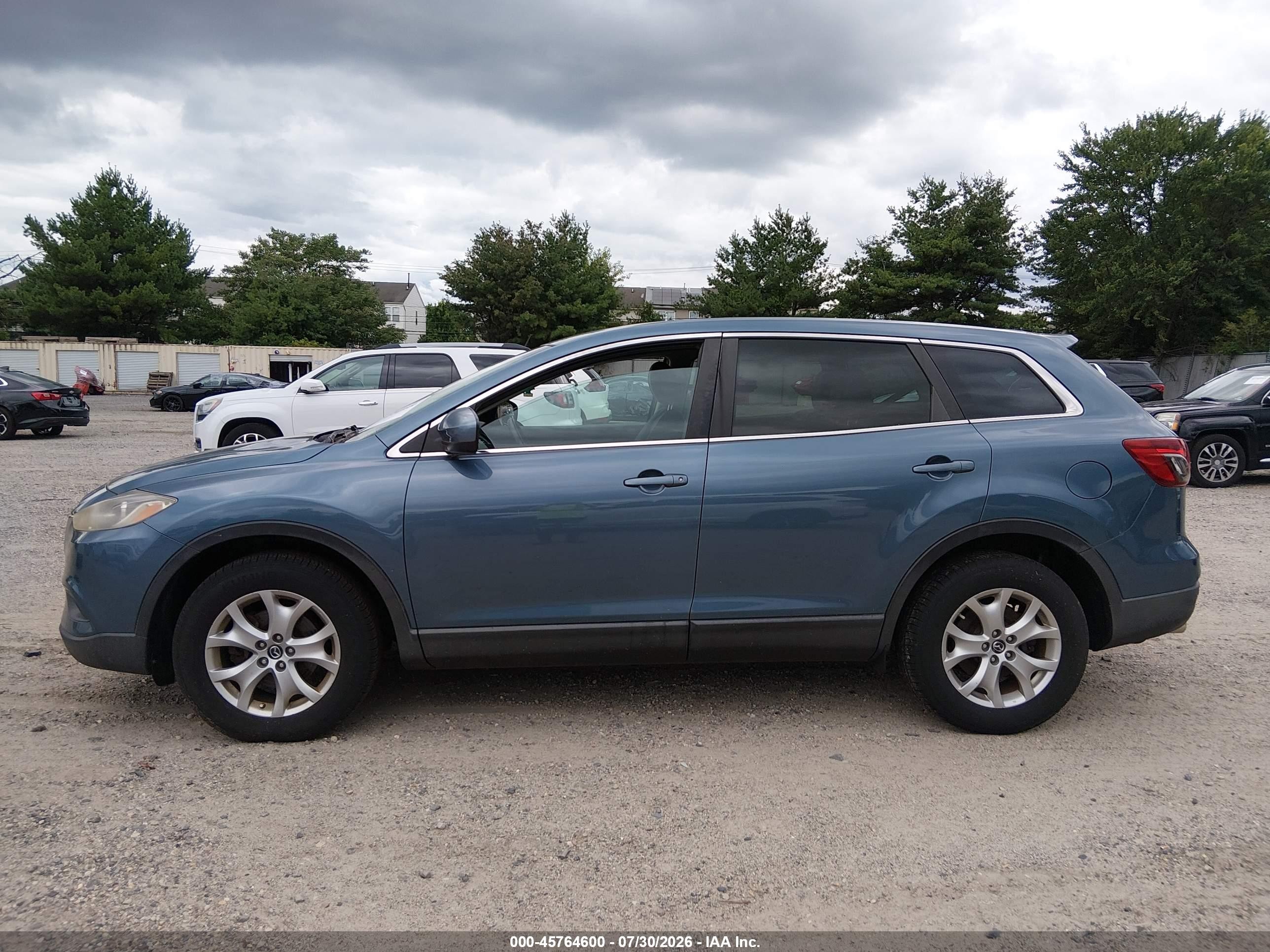 2014 Mazda Cx-9 Touring Blue vin: JM3TB3CV6E0441582