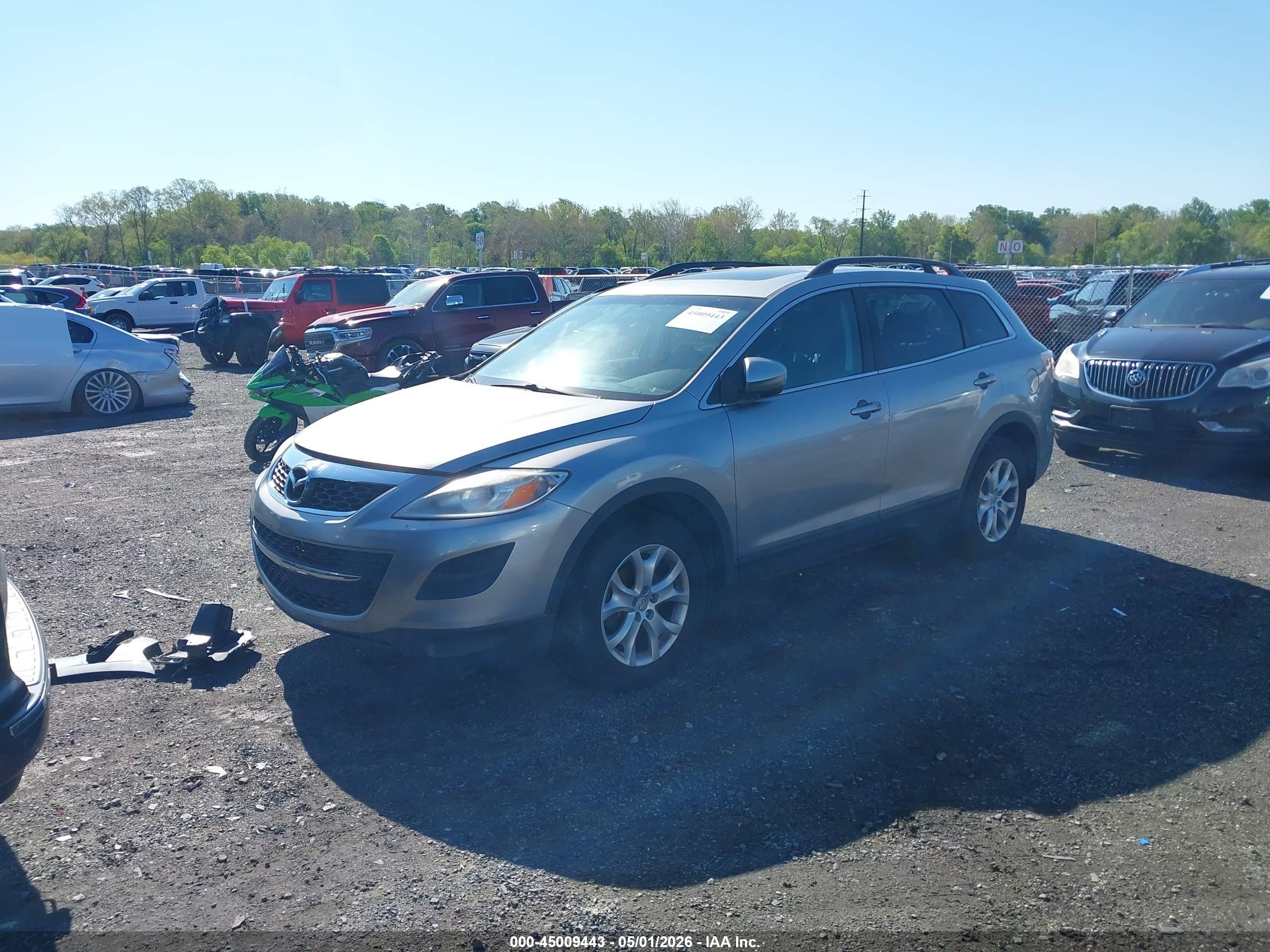 2011 Mazda Cx-9 Touring Gray vin: JM3TB3CV7B0326730