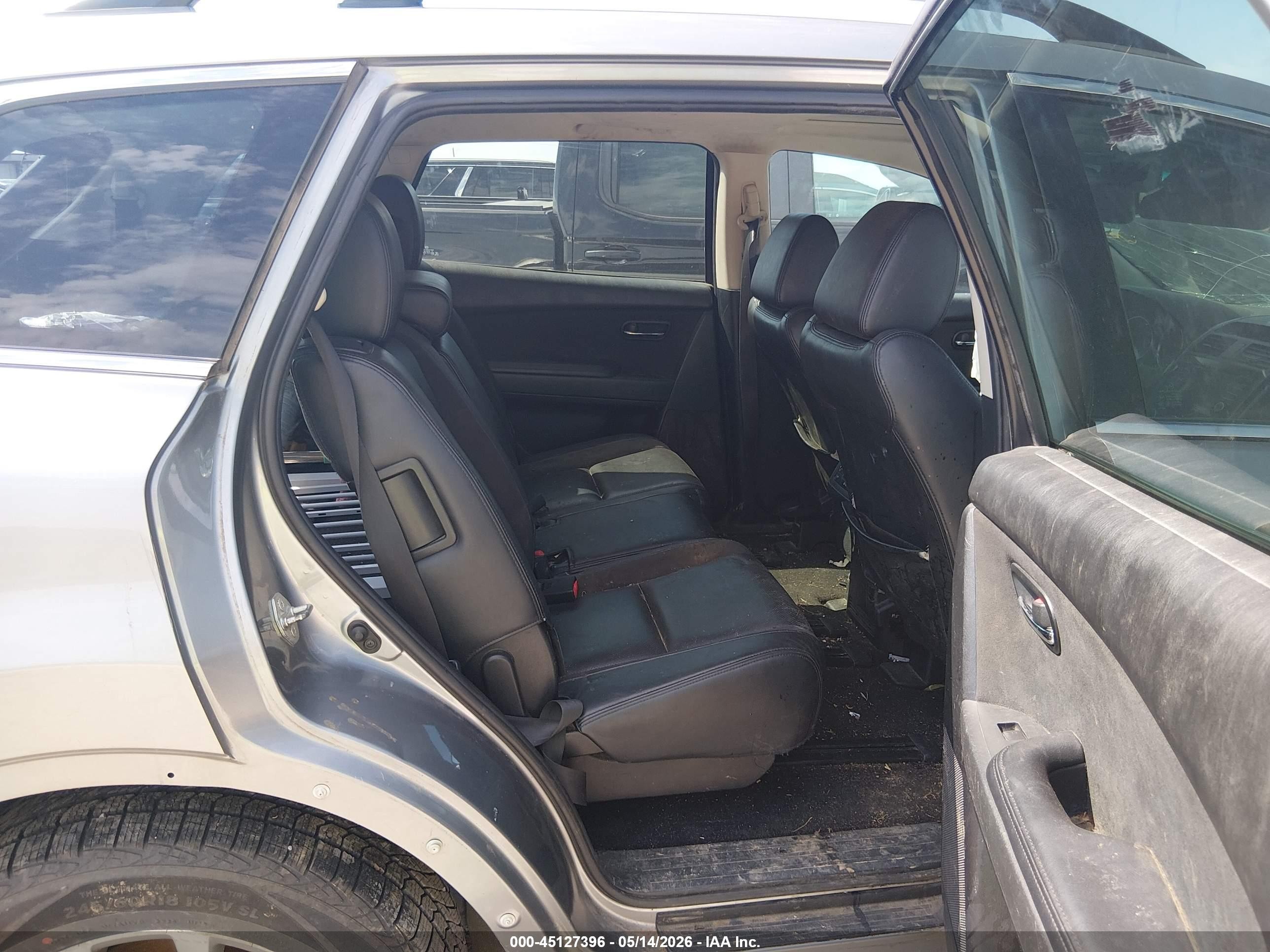 2014 Mazda Cx-9 Touring Silver vin: JM3TB3CV7E0425634