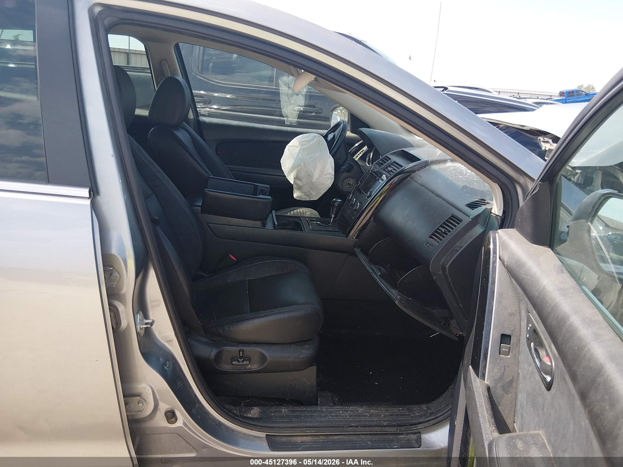 2014 Mazda Cx-9 Touring Silver vin: JM3TB3CV7E0425634