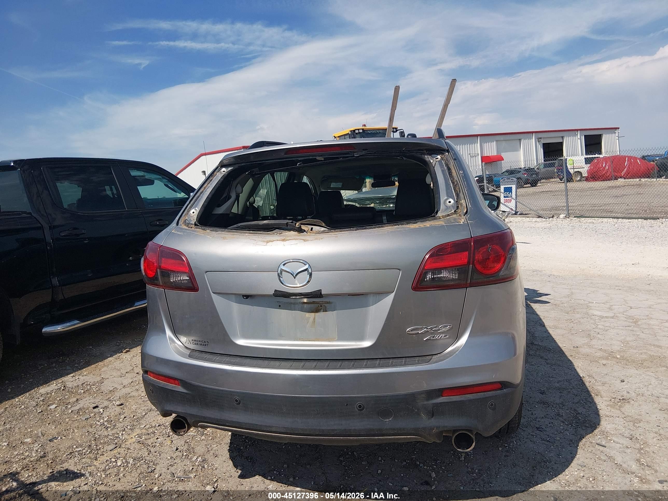 2014 Mazda Cx-9 Touring Silver vin: JM3TB3CV7E0425634