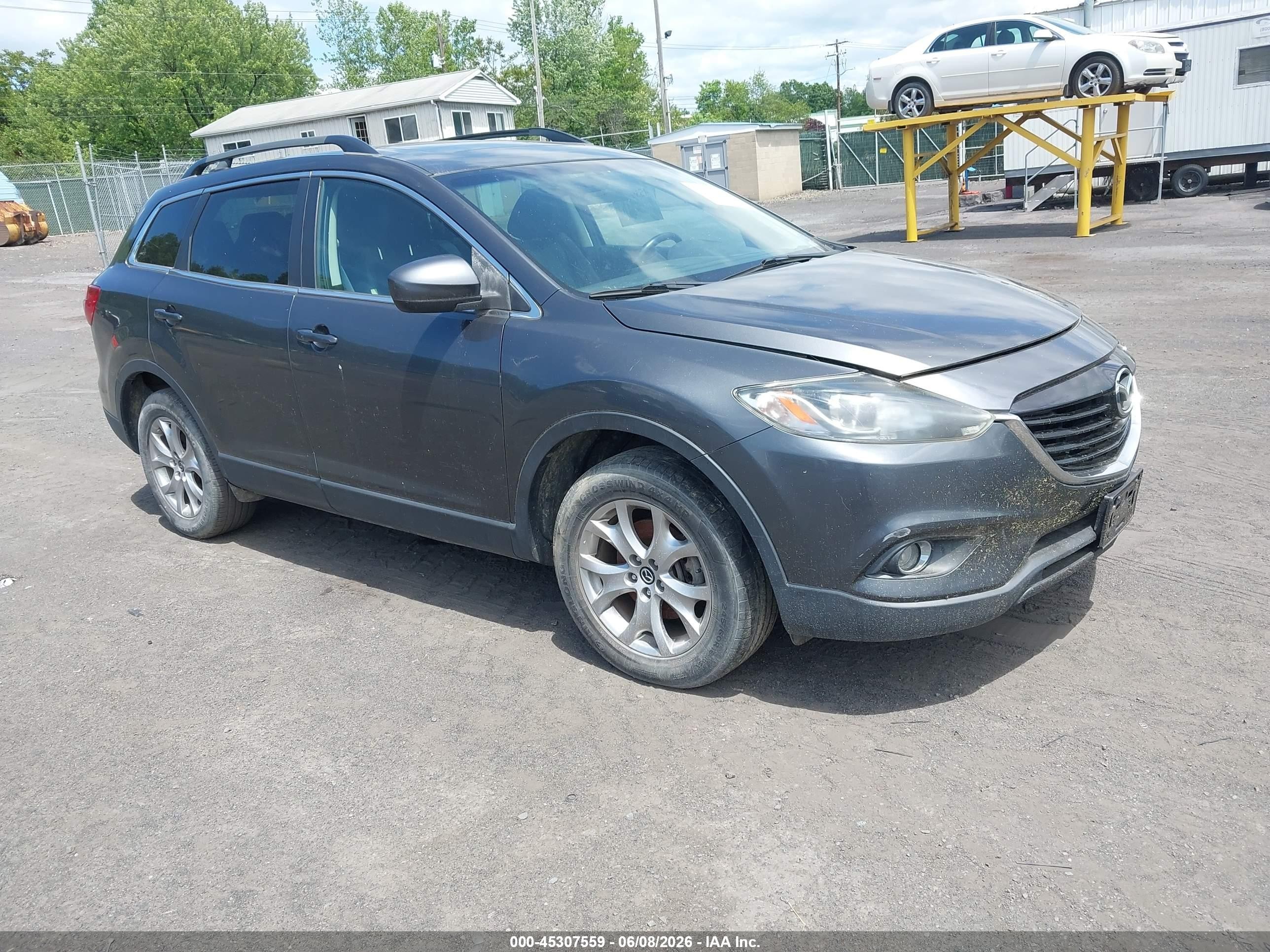2014 Mazda Cx-9 Touring Gray vin: JM3TB3CV7E0429747