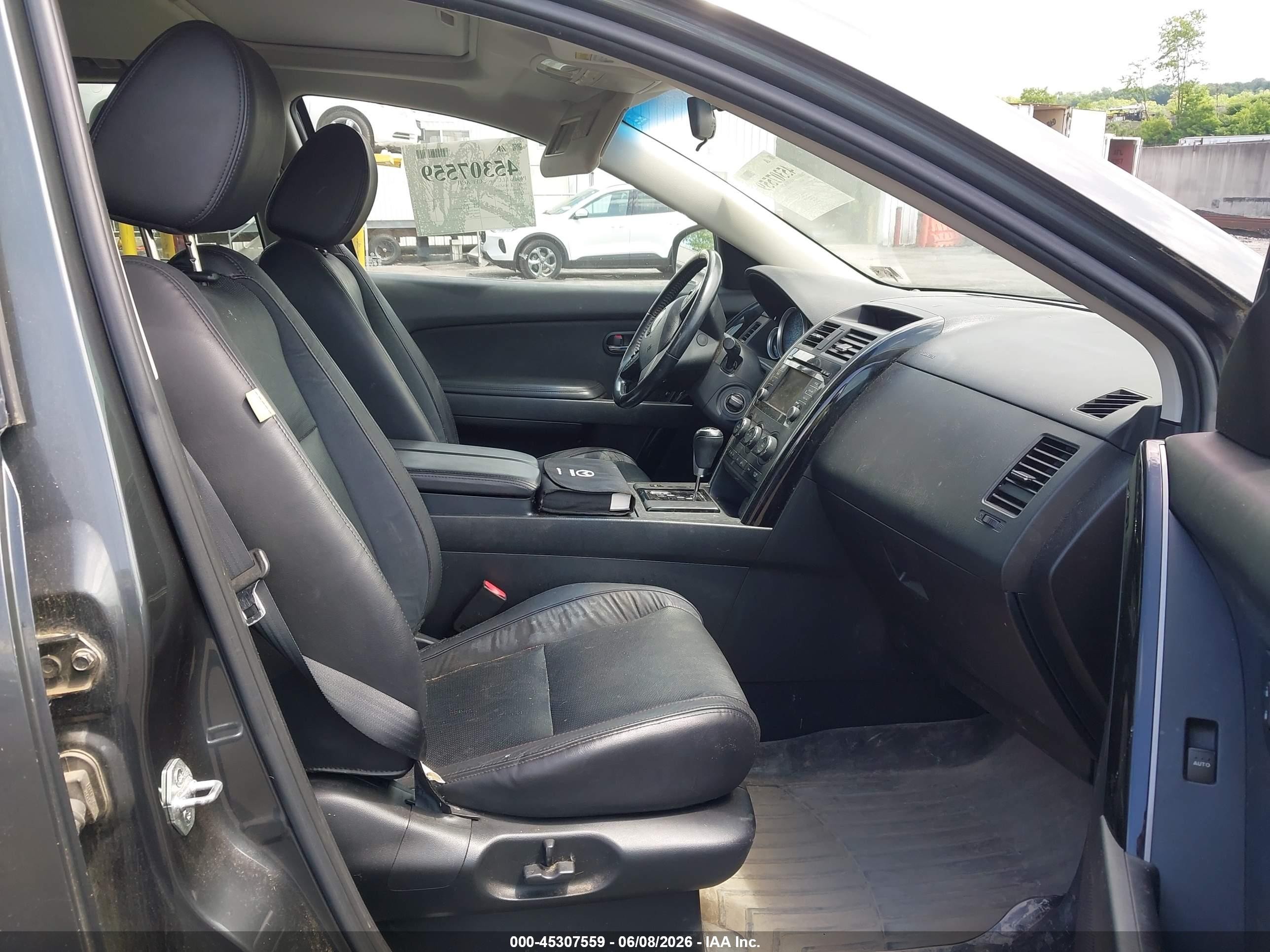 2014 Mazda Cx-9 Touring Gray vin: JM3TB3CV7E0429747