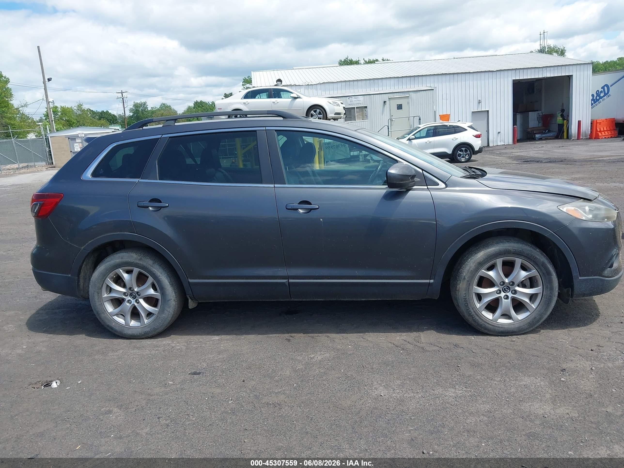 2014 Mazda Cx-9 Touring Gray vin: JM3TB3CV7E0429747