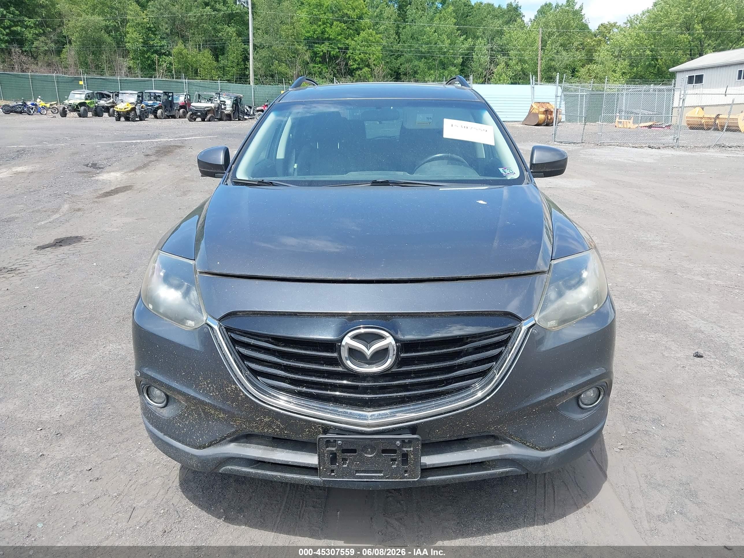 2014 Mazda Cx-9 Touring Gray vin: JM3TB3CV7E0429747