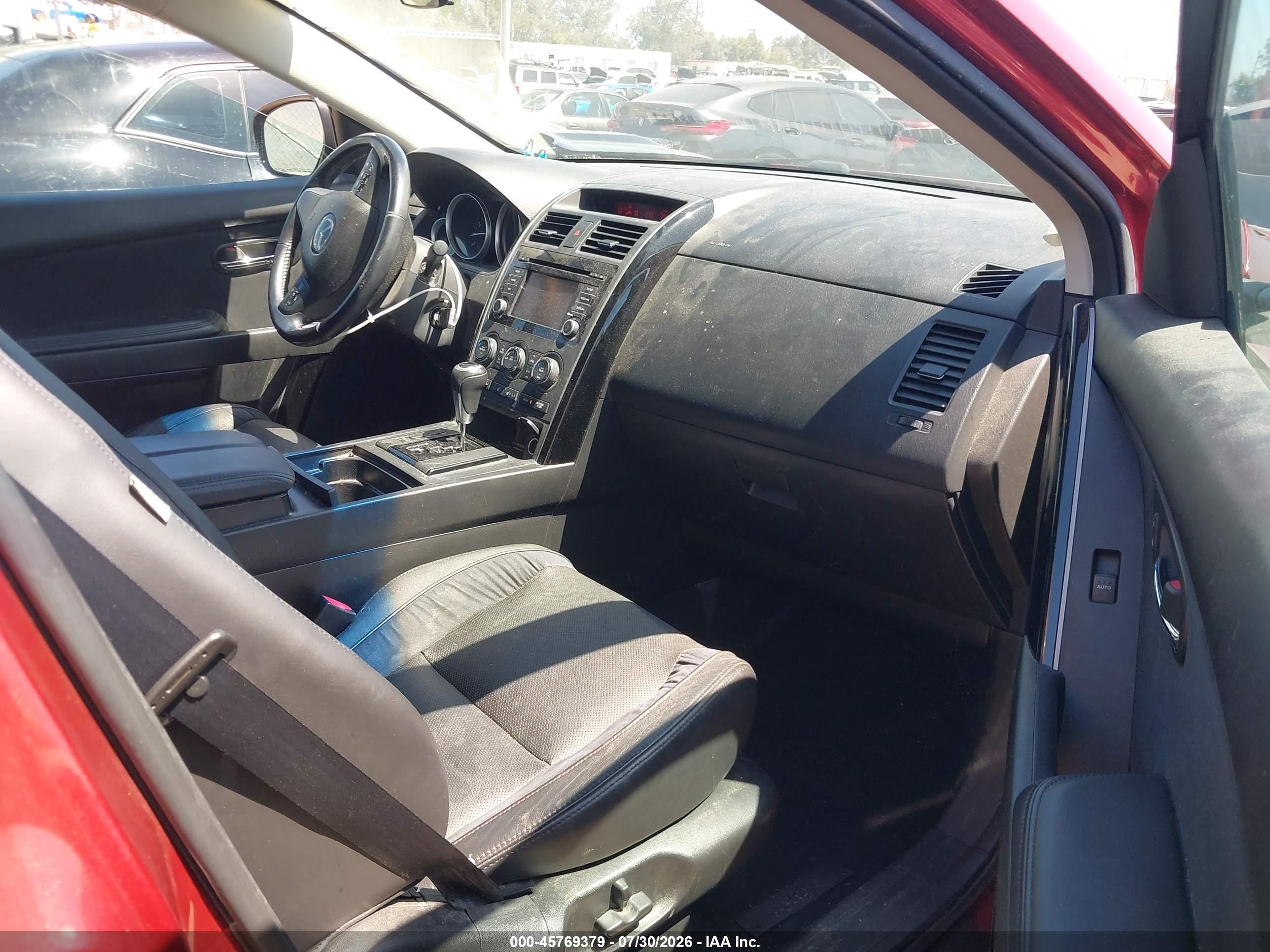 2015 Mazda Cx-9 Touring Burgundy vin: JM3TB3CV7F0466864