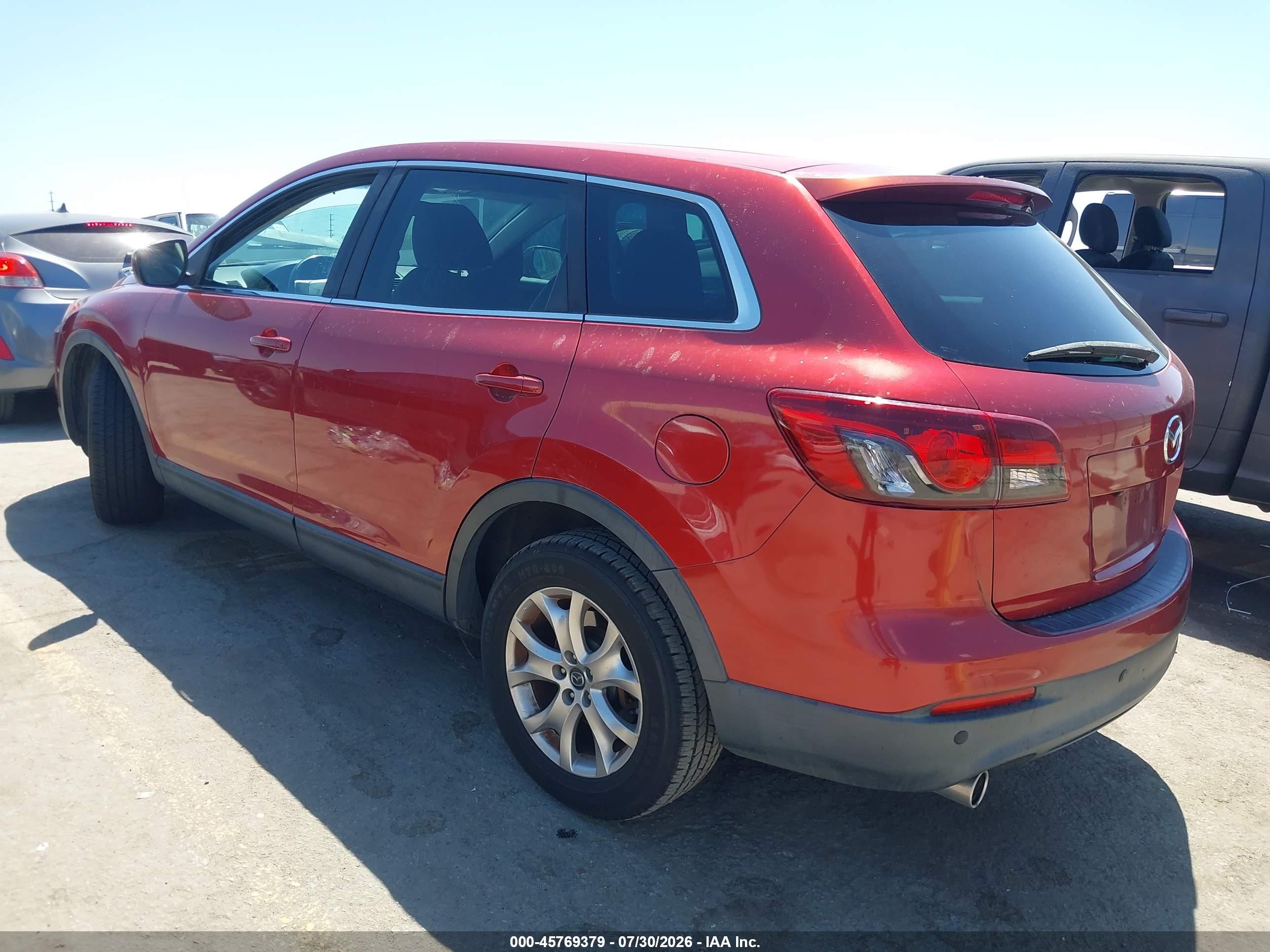 2015 Mazda Cx-9 Touring Burgundy vin: JM3TB3CV7F0466864