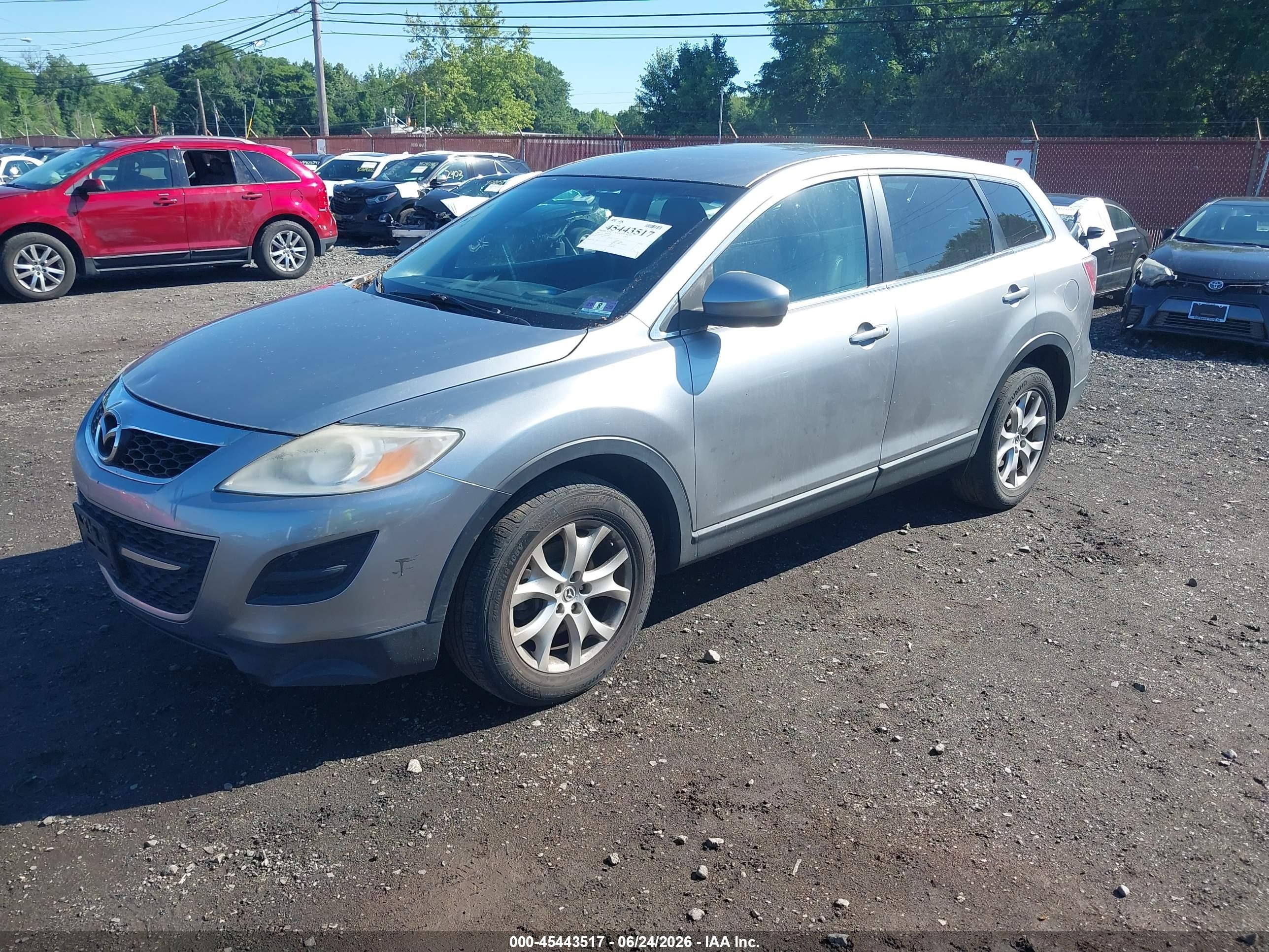2011 Mazda Cx-9 Touring Gray vin: JM3TB3CV8B0310875