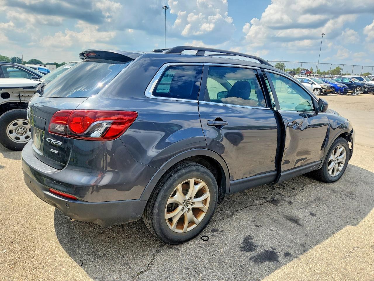 2014 Mazda Cx-9 Touring Black vin: JM3TB3CV8E0442457