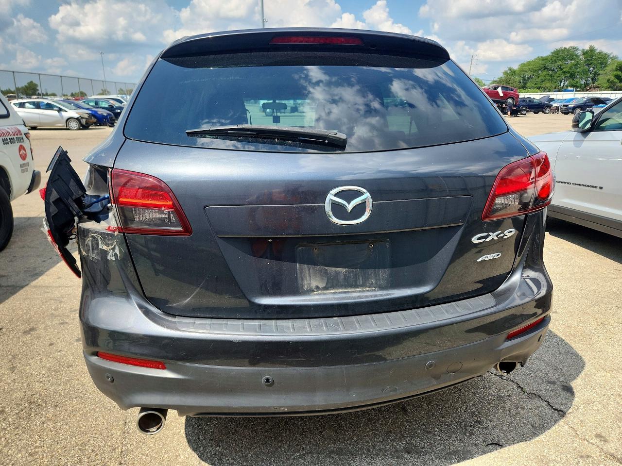 2014 Mazda Cx-9 Touring Black vin: JM3TB3CV8E0442457