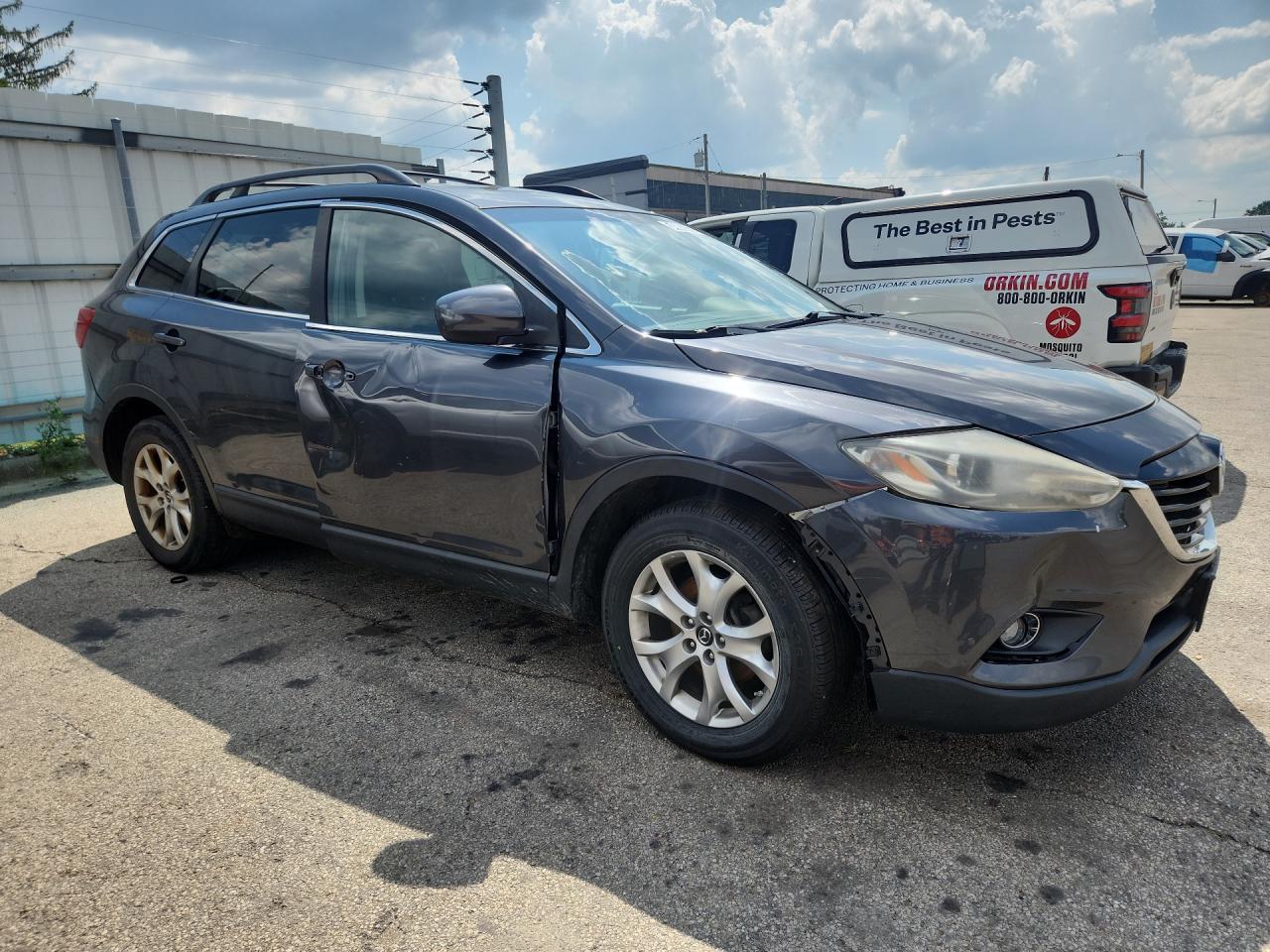 2014 Mazda Cx-9 Touring Black vin: JM3TB3CV8E0442457 Damage: Front Bumper/Cover, Broken, Replacement Required