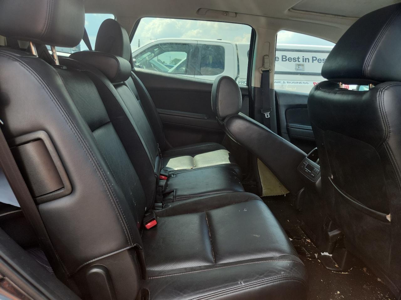2014 Mazda Cx-9 Touring Black vin: JM3TB3CV8E0442457 Damage: Left Front Seat Back, Torn, > 12 Inches