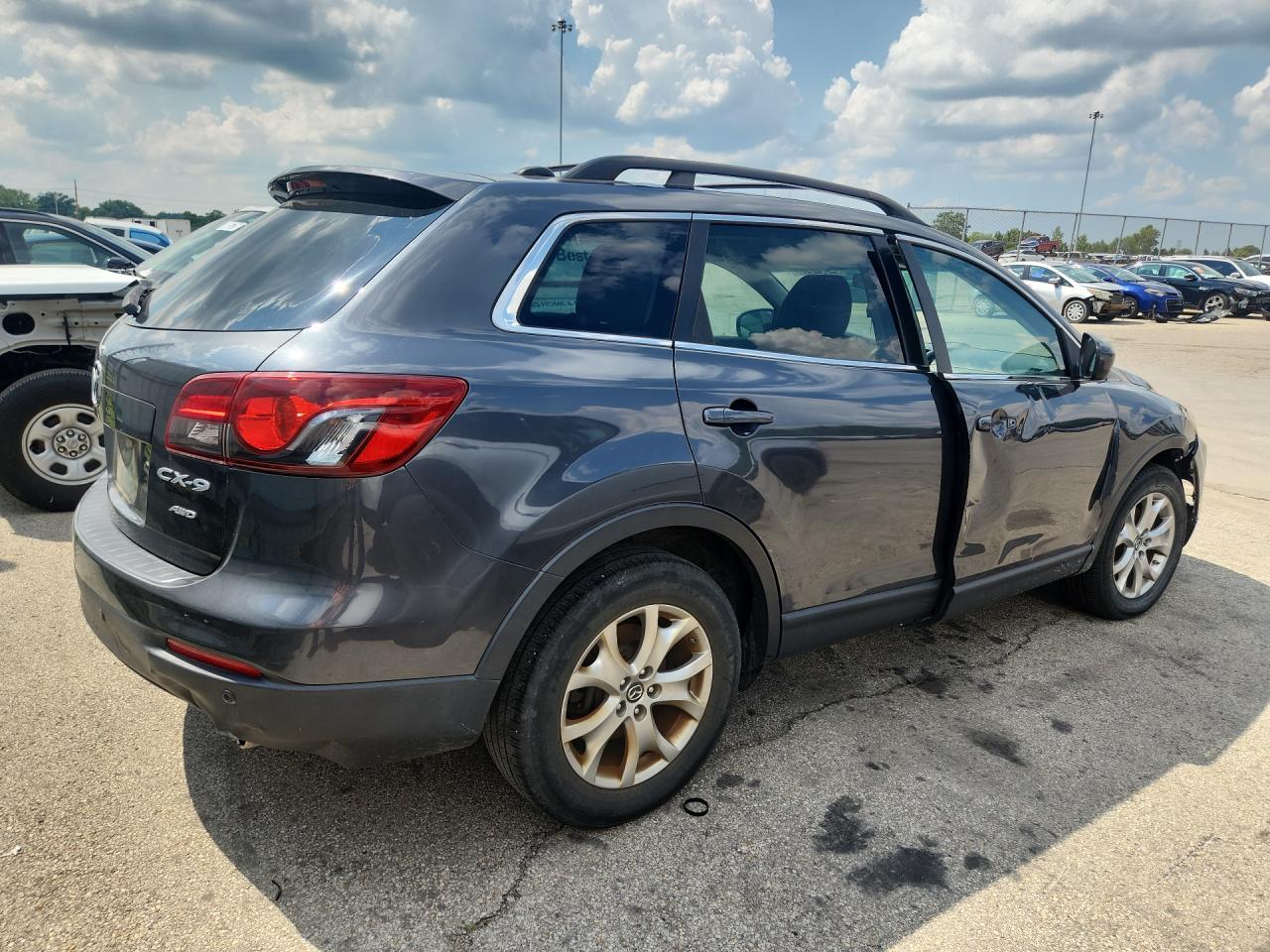 2014 Mazda Cx-9 Touring Black vin: JM3TB3CV8E0442457 Damage: Right Rear Door, Heavy Scratch, 5 To 6 Inches