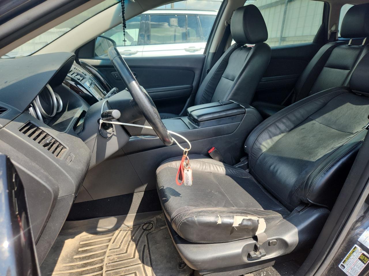2014 Mazda Cx-9 Touring Black vin: JM3TB3CV8E0442457 Damage: Left Front Seat Cushion, Torn, 9 To 10 Inches