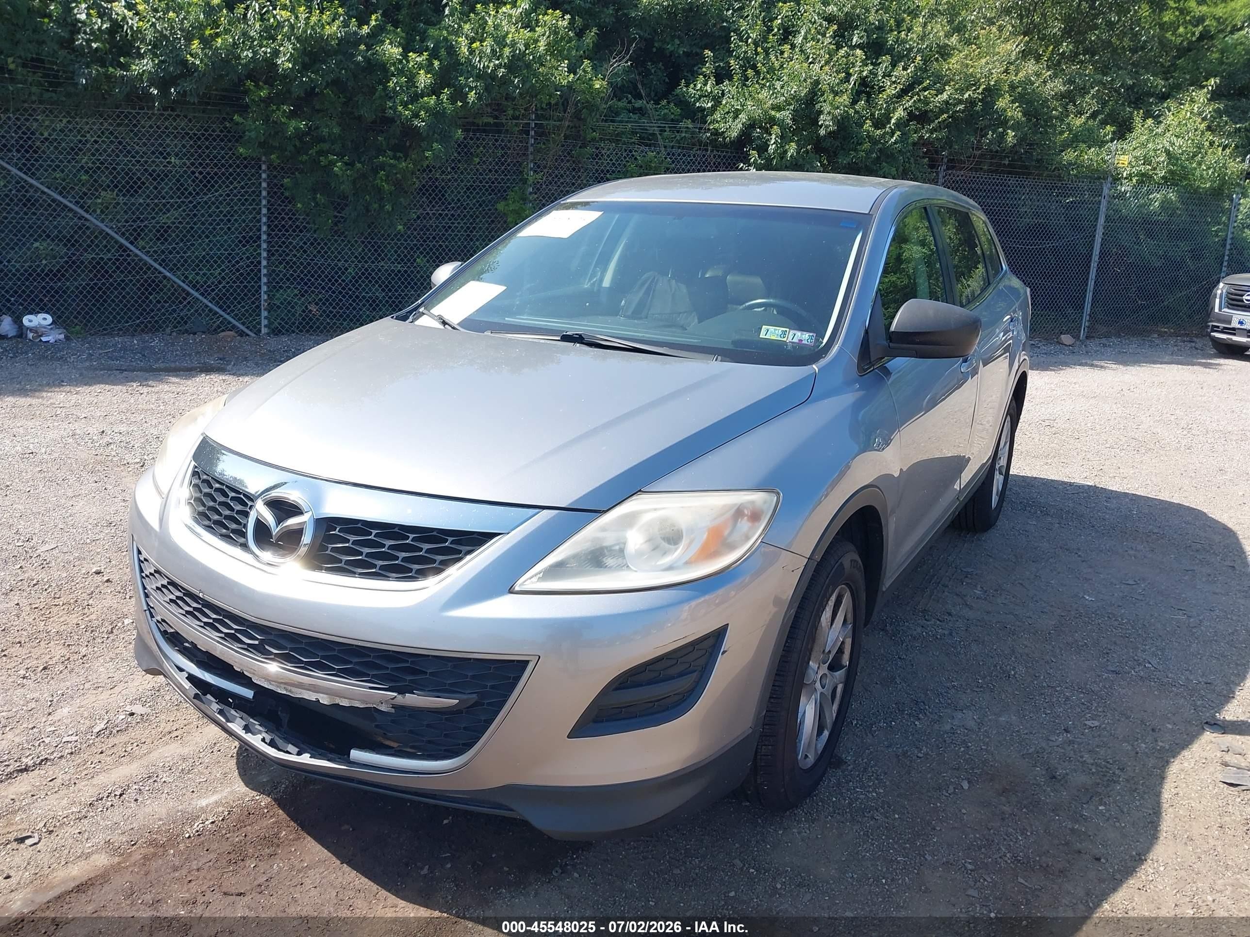 2012 Mazda Cx-9 Touring Gray vin: JM3TB3CV9C0363862