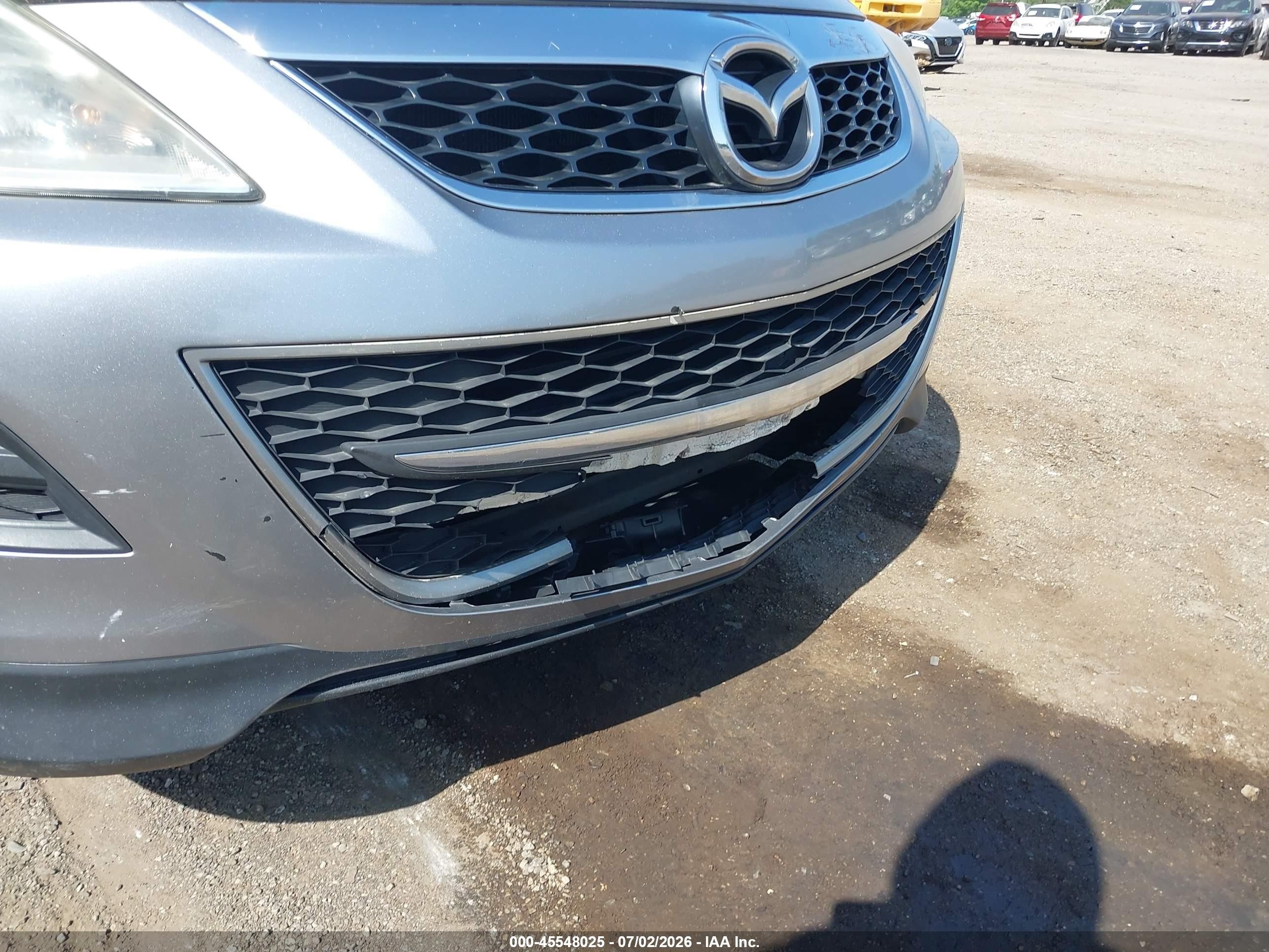 2012 Mazda Cx-9 Touring Gray vin: JM3TB3CV9C0363862