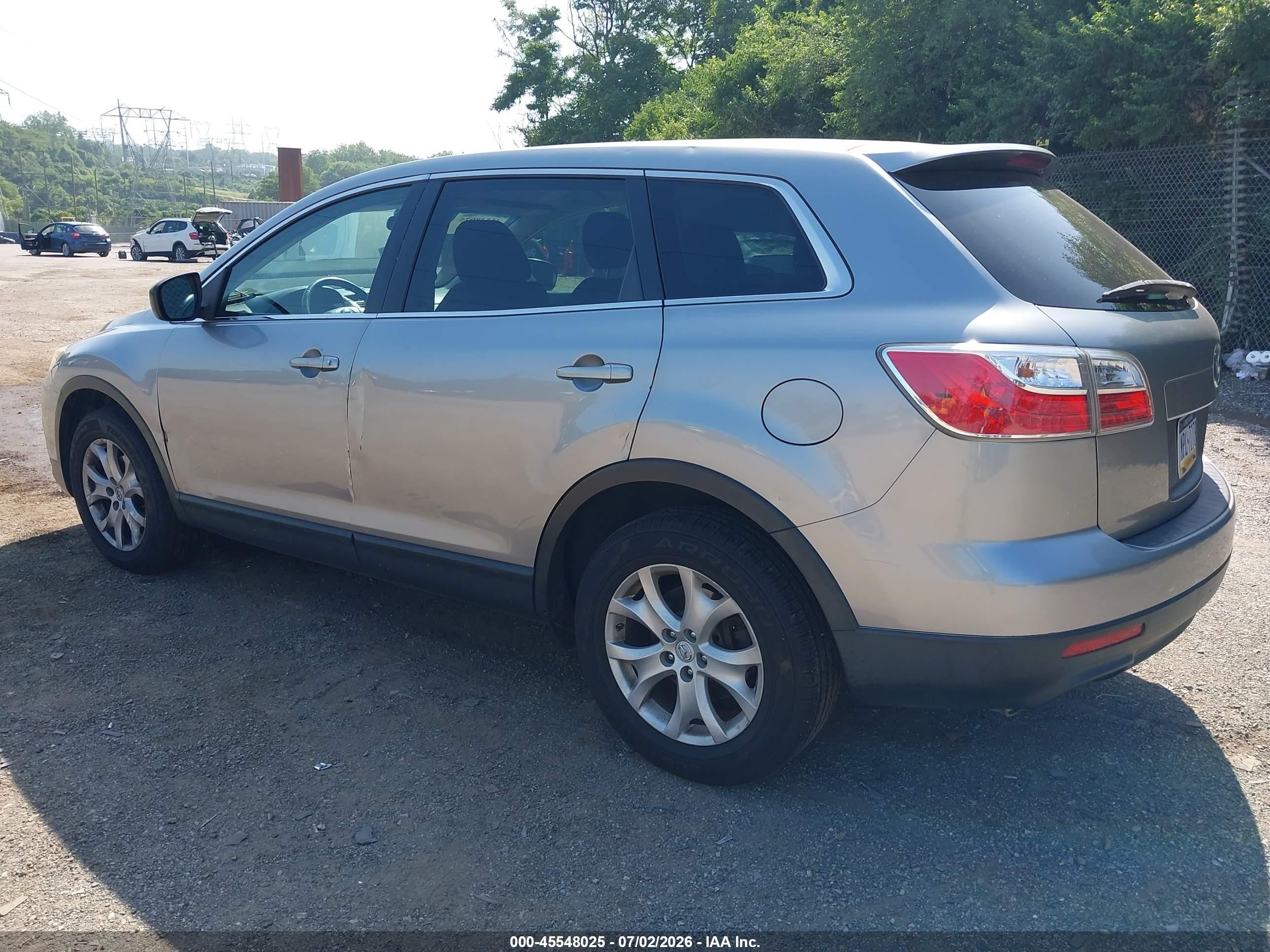 2012 Mazda Cx-9 Touring Gray vin: JM3TB3CV9C0363862