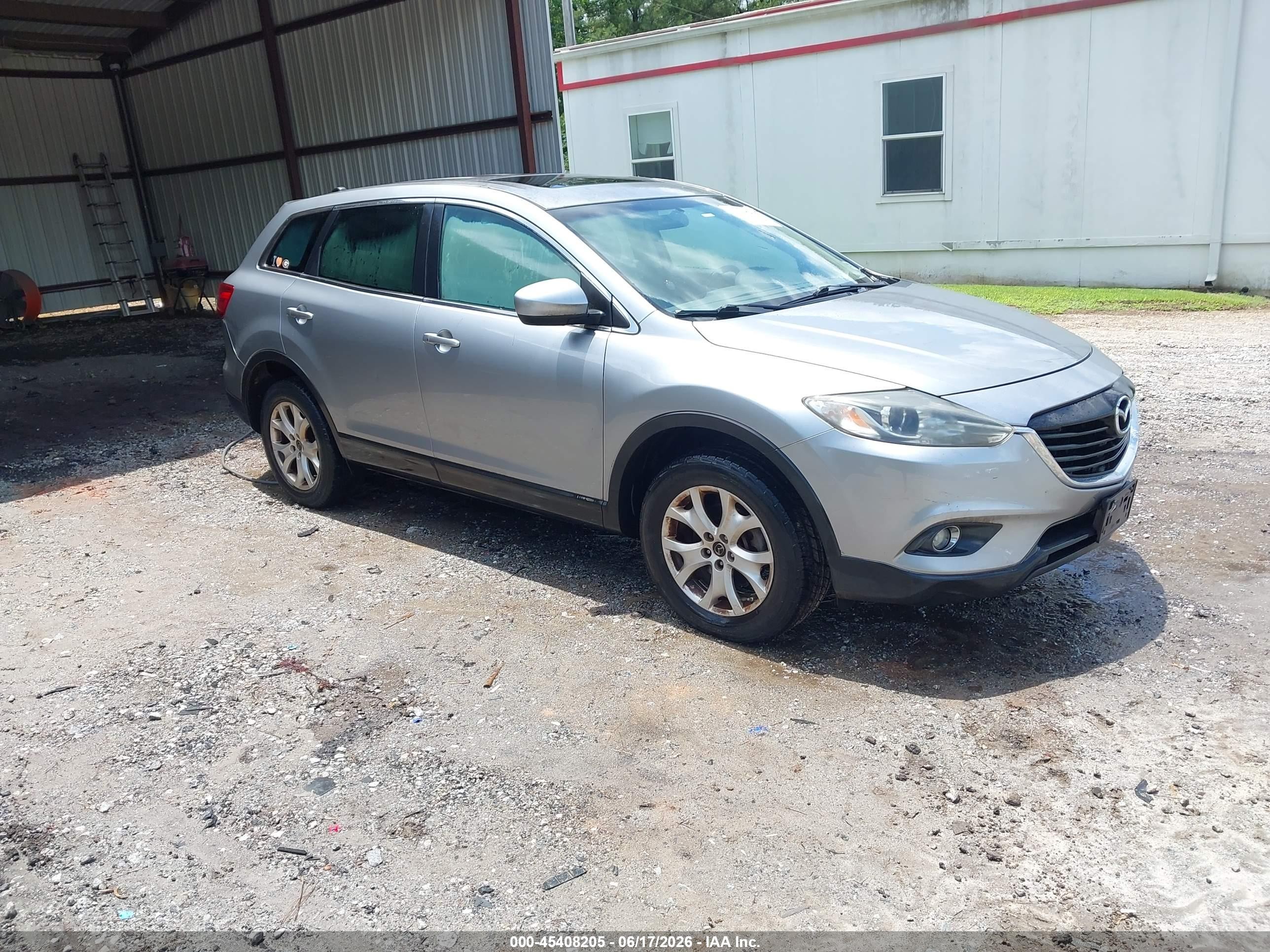 2013 Mazda Cx-9 Touring Gray vin: JM3TB3CV9D0400085