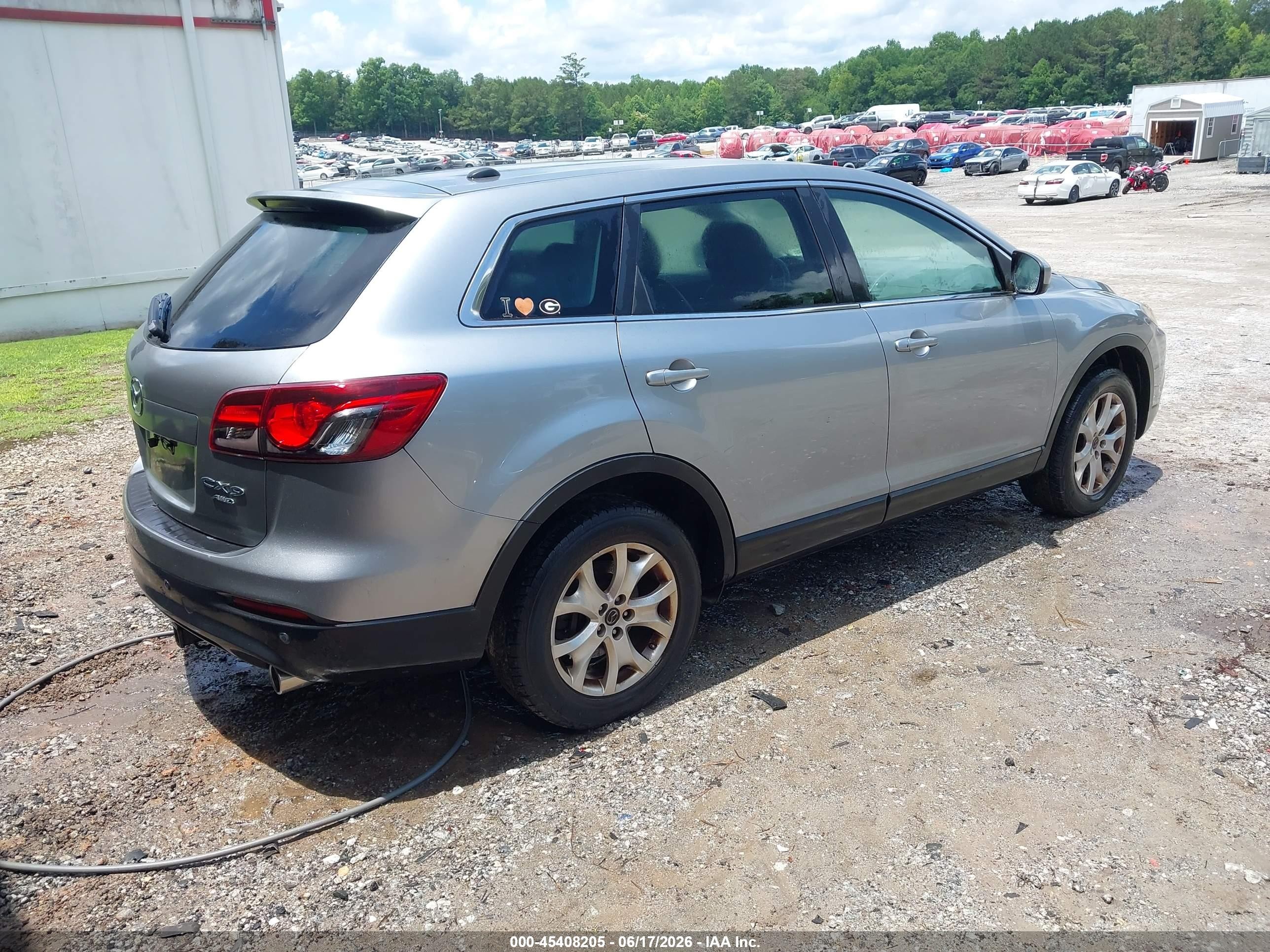 2013 Mazda Cx-9 Touring Gray vin: JM3TB3CV9D0400085
