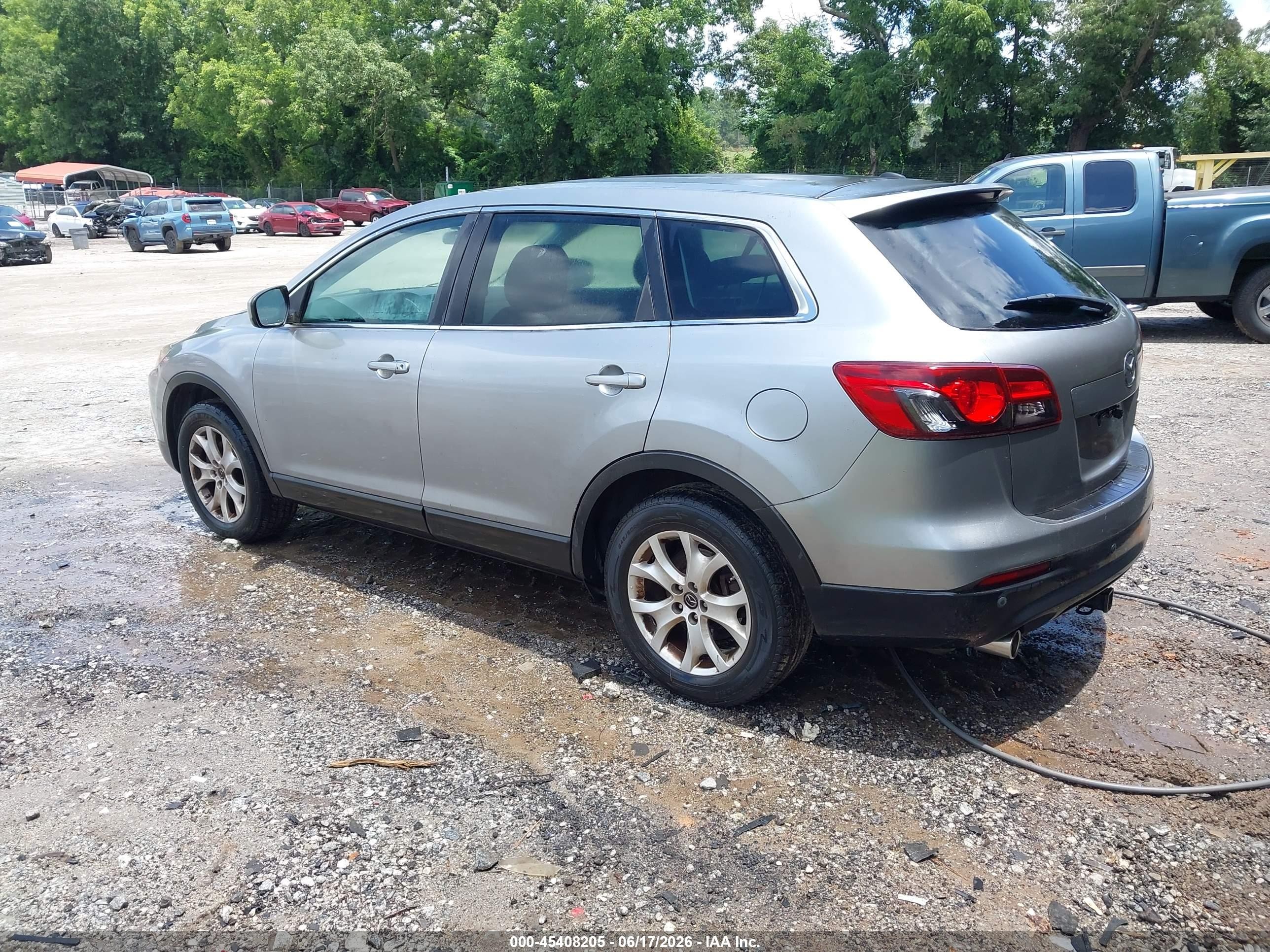 2013 Mazda Cx-9 Touring Gray vin: JM3TB3CV9D0400085