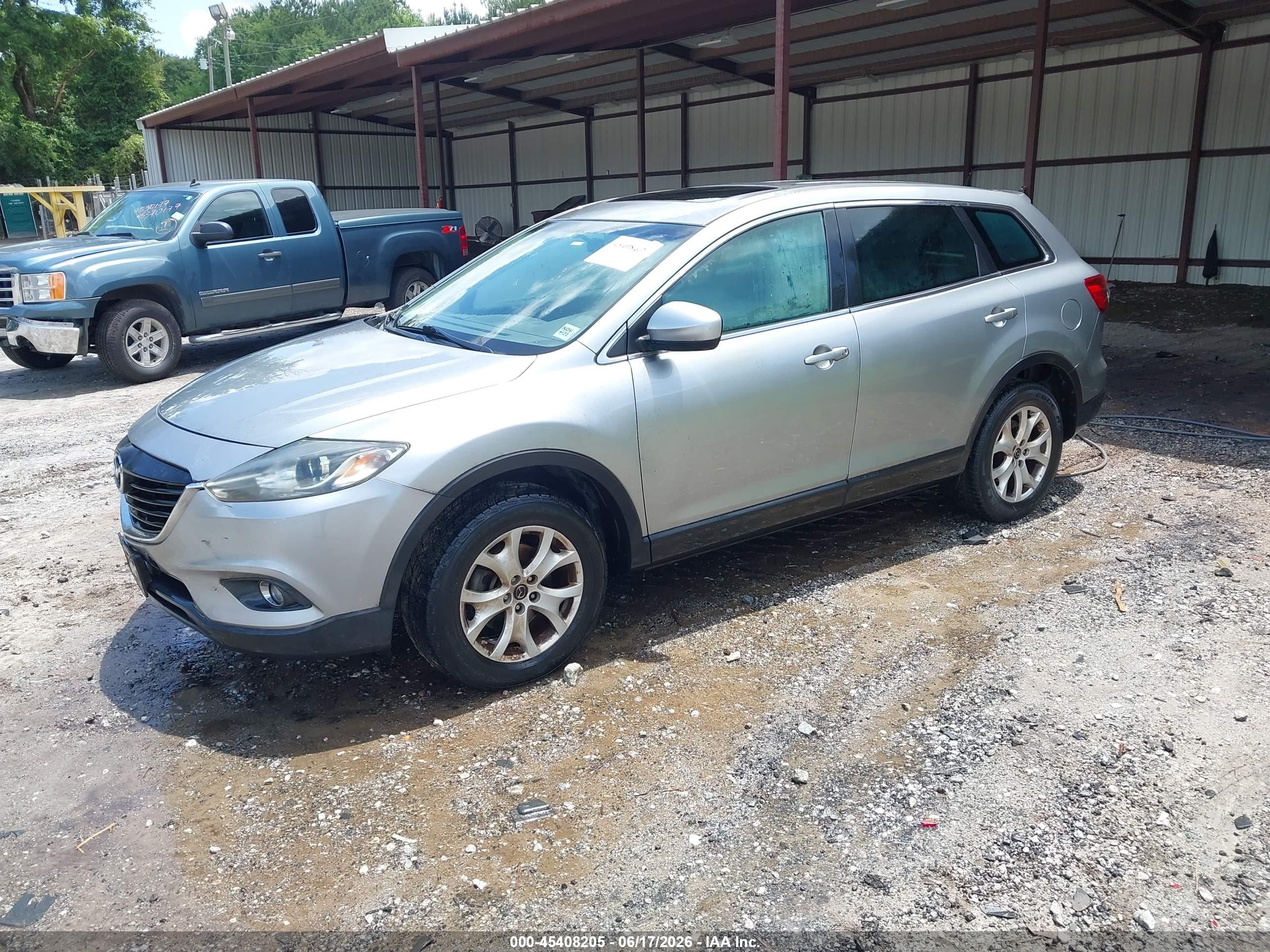2013 Mazda Cx-9 Touring Gray vin: JM3TB3CV9D0400085
