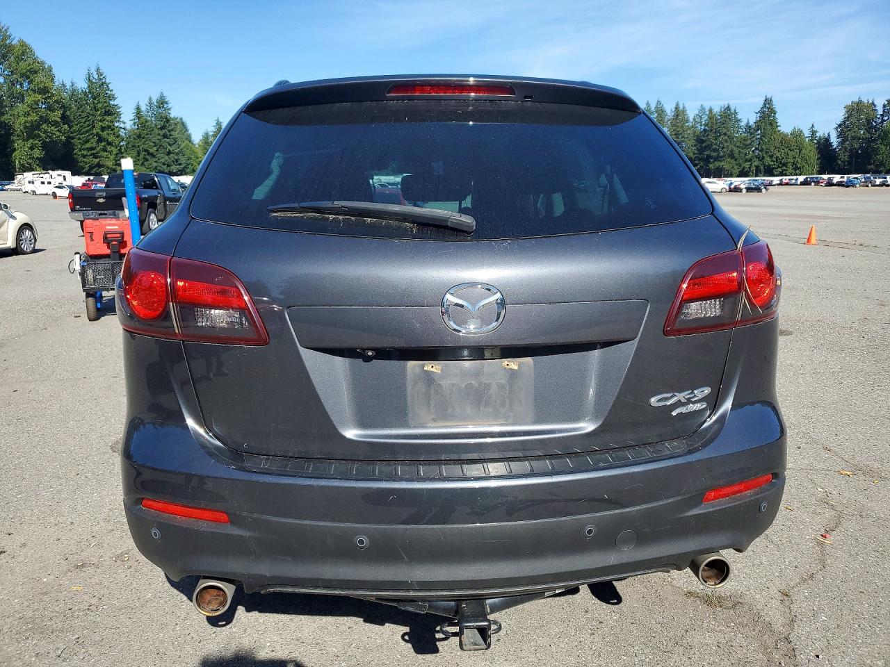 2014 Mazda Cx-9 Touring Gray vin: JM3TB3CV9E0429099