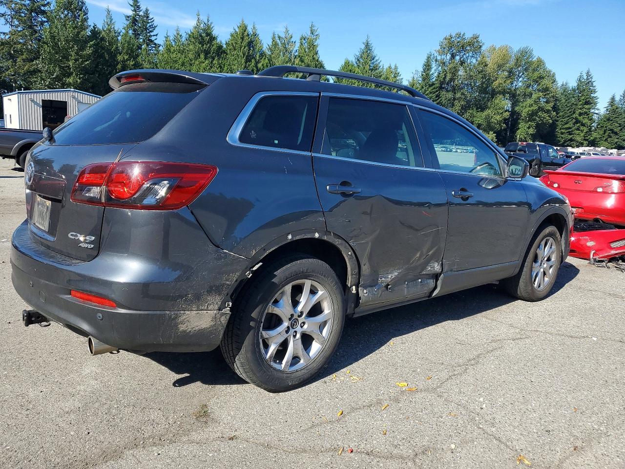 2014 Mazda Cx-9 Touring Gray vin: JM3TB3CV9E0429099