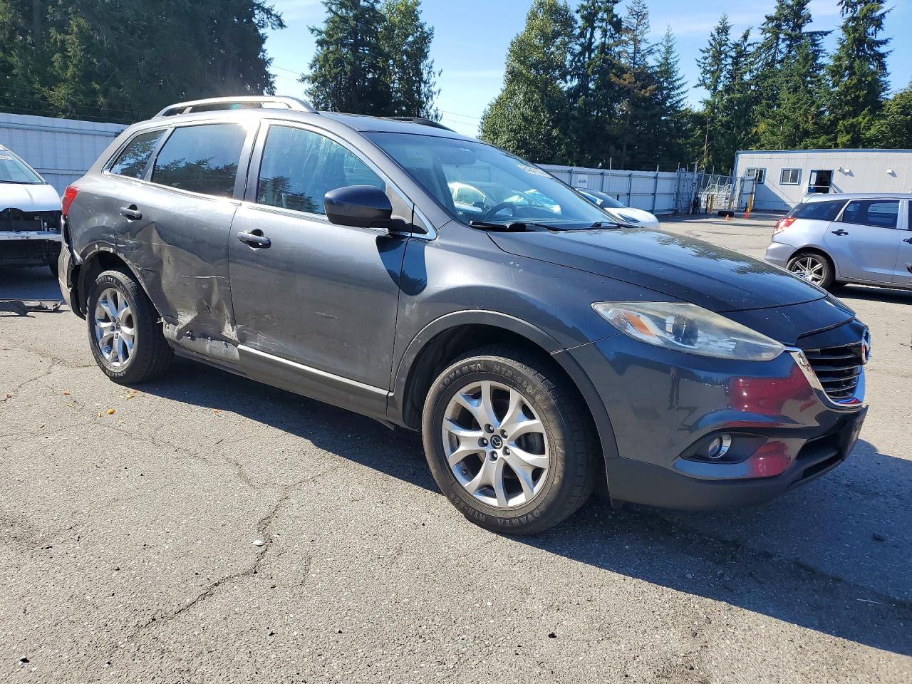 2014 Mazda Cx-9 Touring Gray vin: JM3TB3CV9E0429099