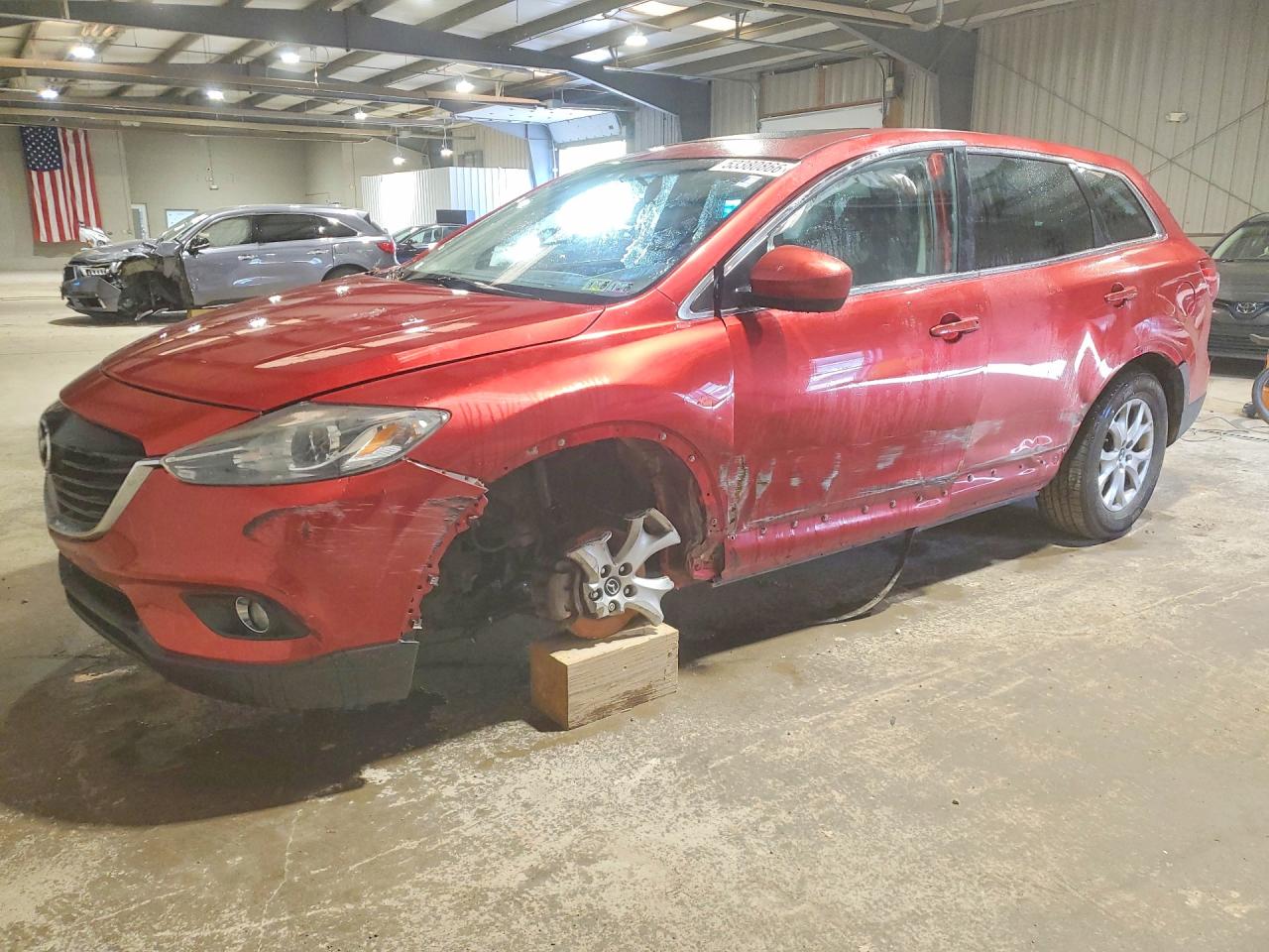 2014 Mazda Cx-9 Touring Красный vin: JM3TB3CV9E0440829