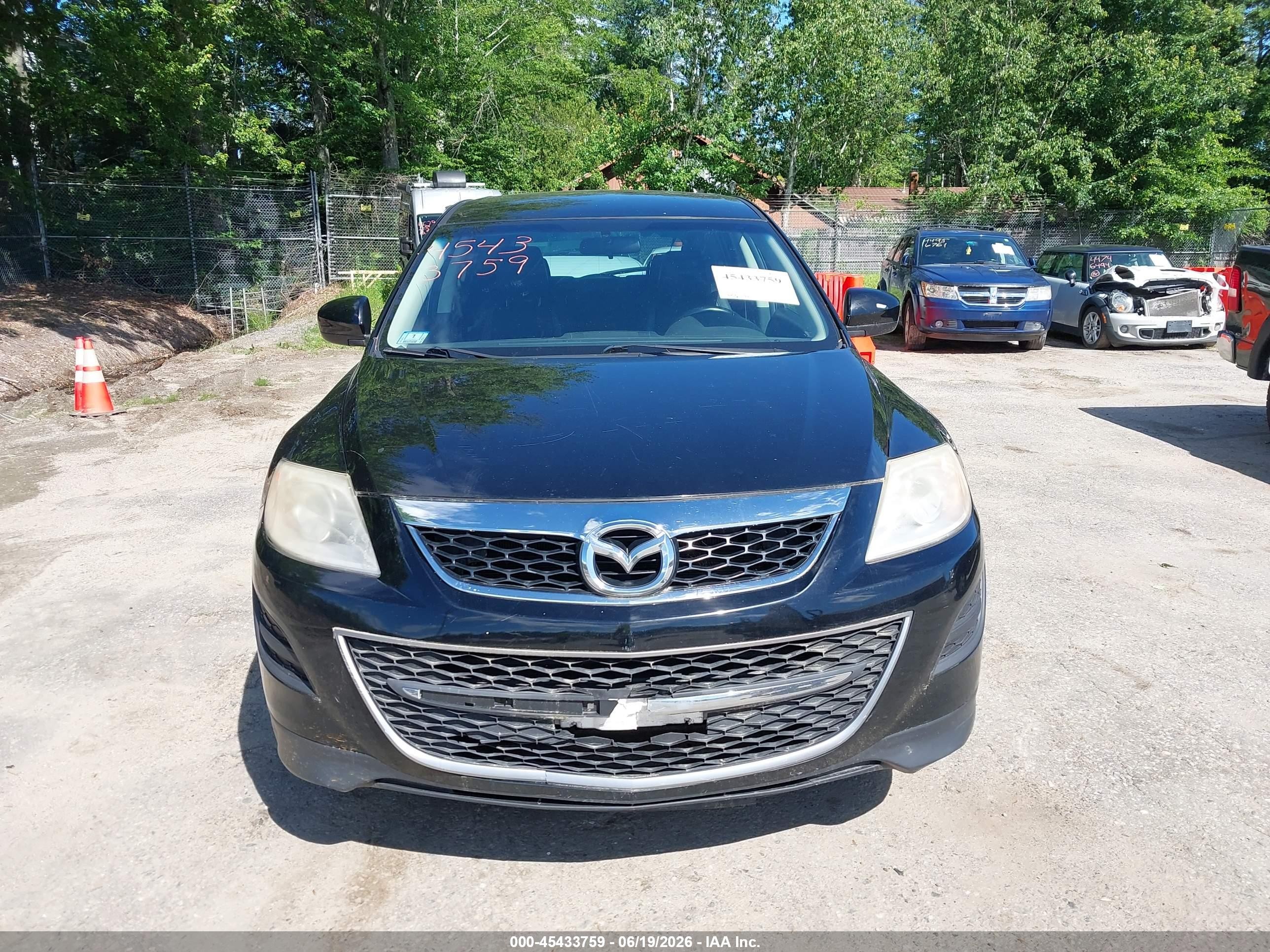 2011 Mazda Cx-9 Touring Black vin: JM3TB3CVXB0332618