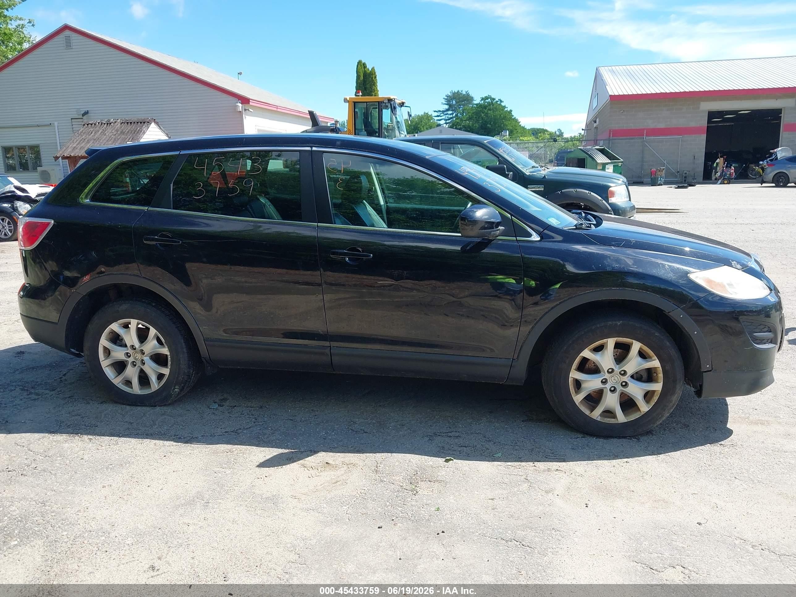 2011 Mazda Cx-9 Touring Black vin: JM3TB3CVXB0332618