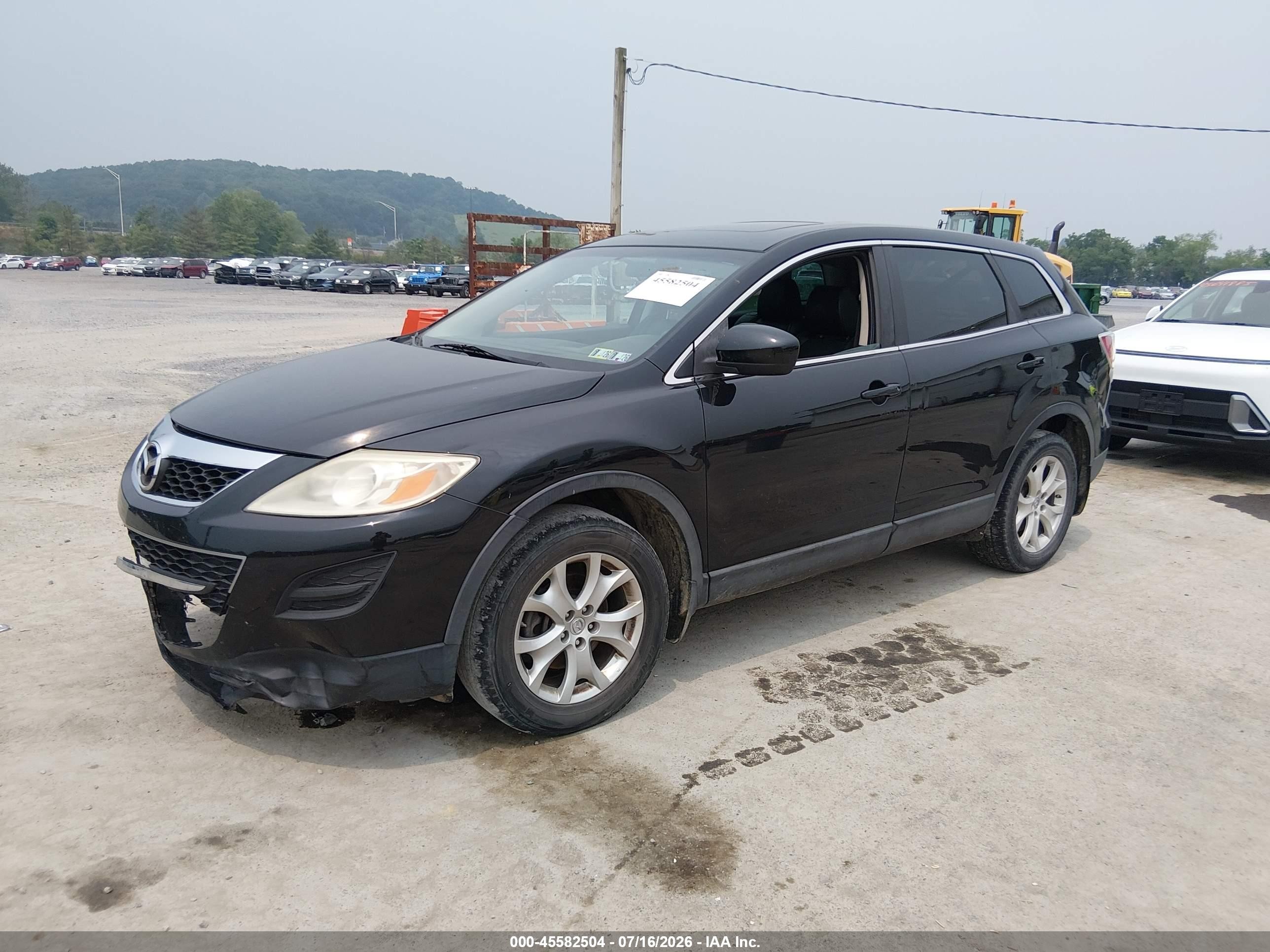 2012 Mazda Cx-9 Touring Black vin: JM3TB3CVXC0358234