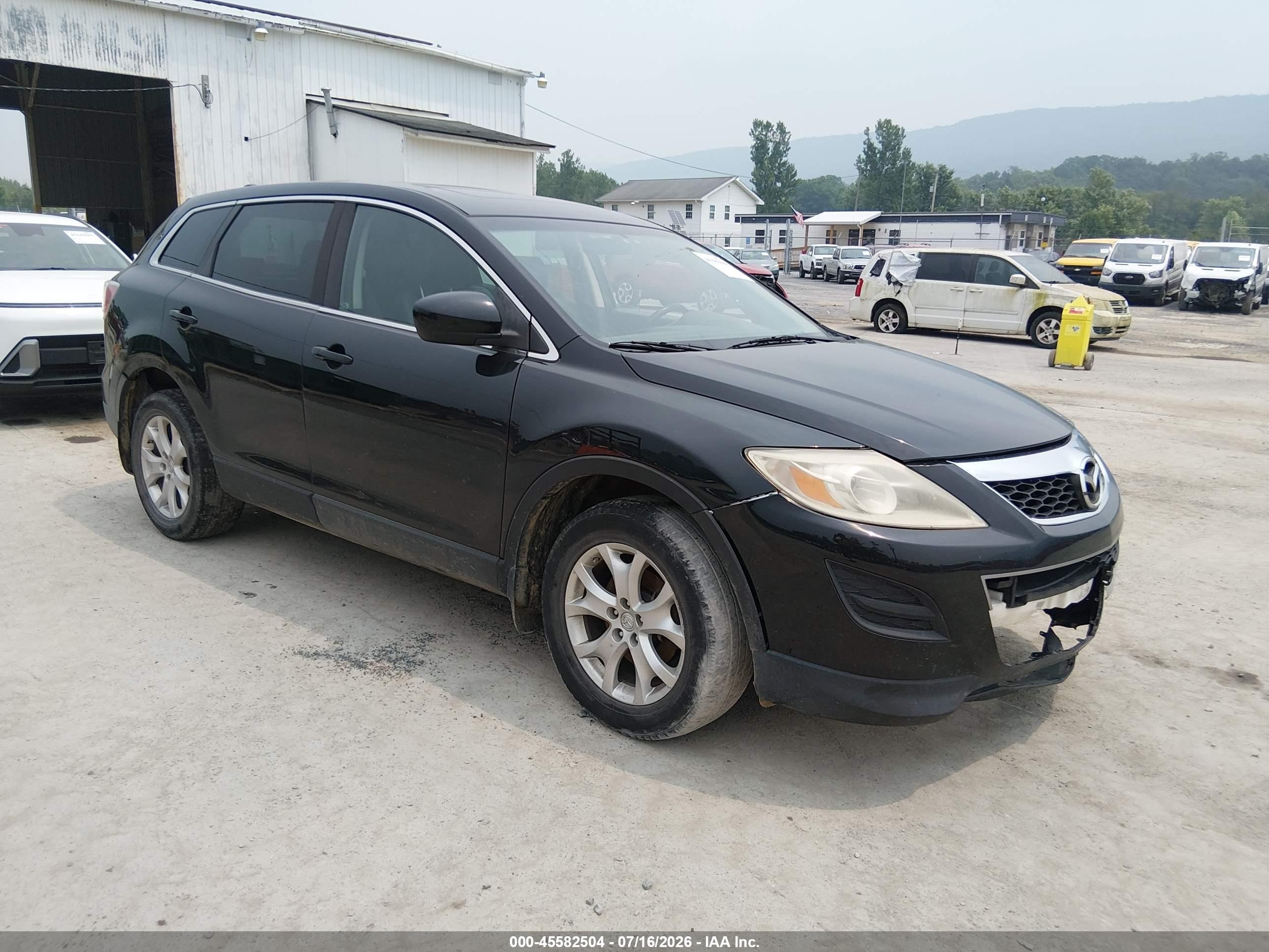2012 Mazda Cx-9 Touring Black vin: JM3TB3CVXC0358234