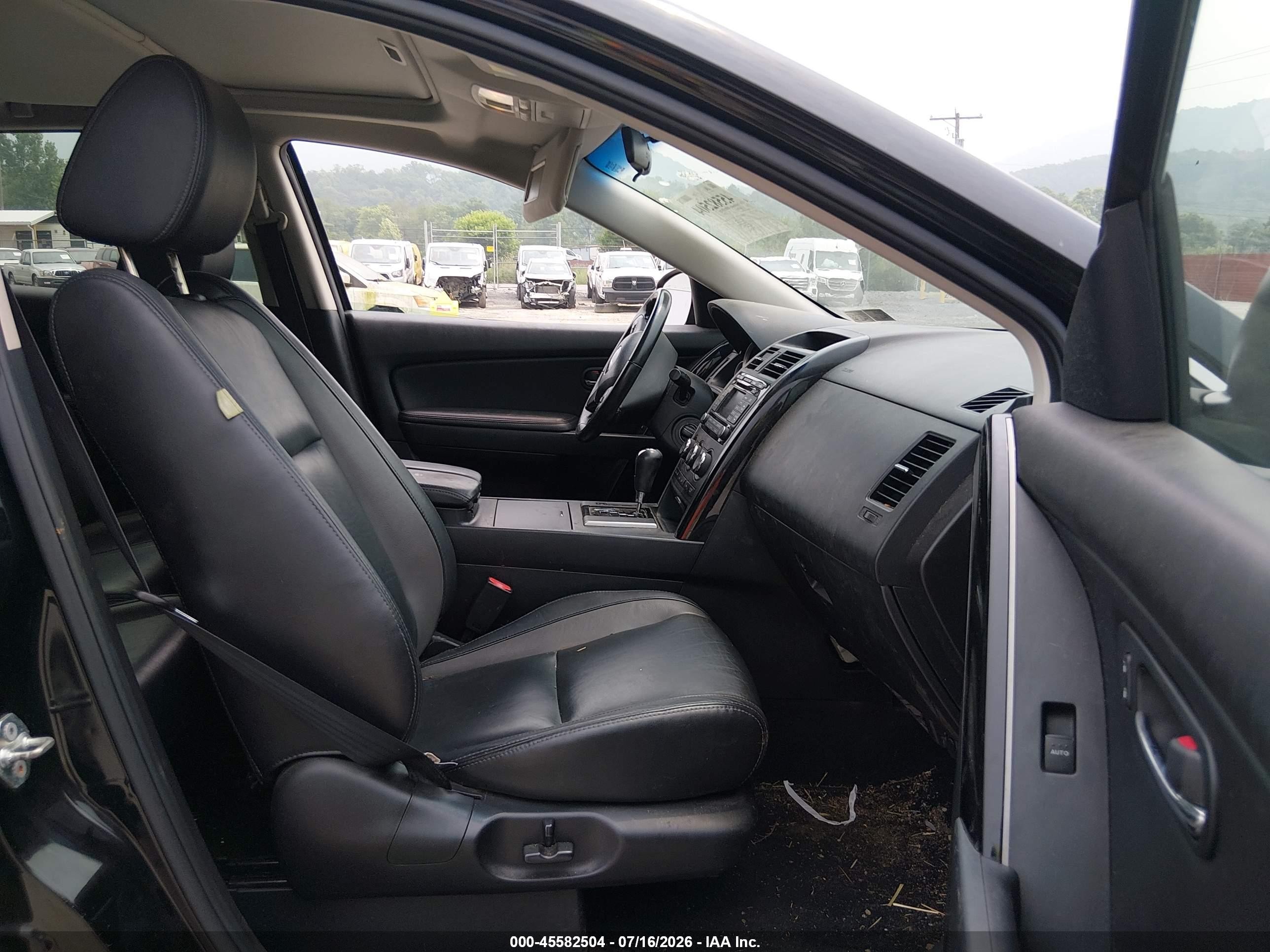 2012 Mazda Cx-9 Touring Black vin: JM3TB3CVXC0358234