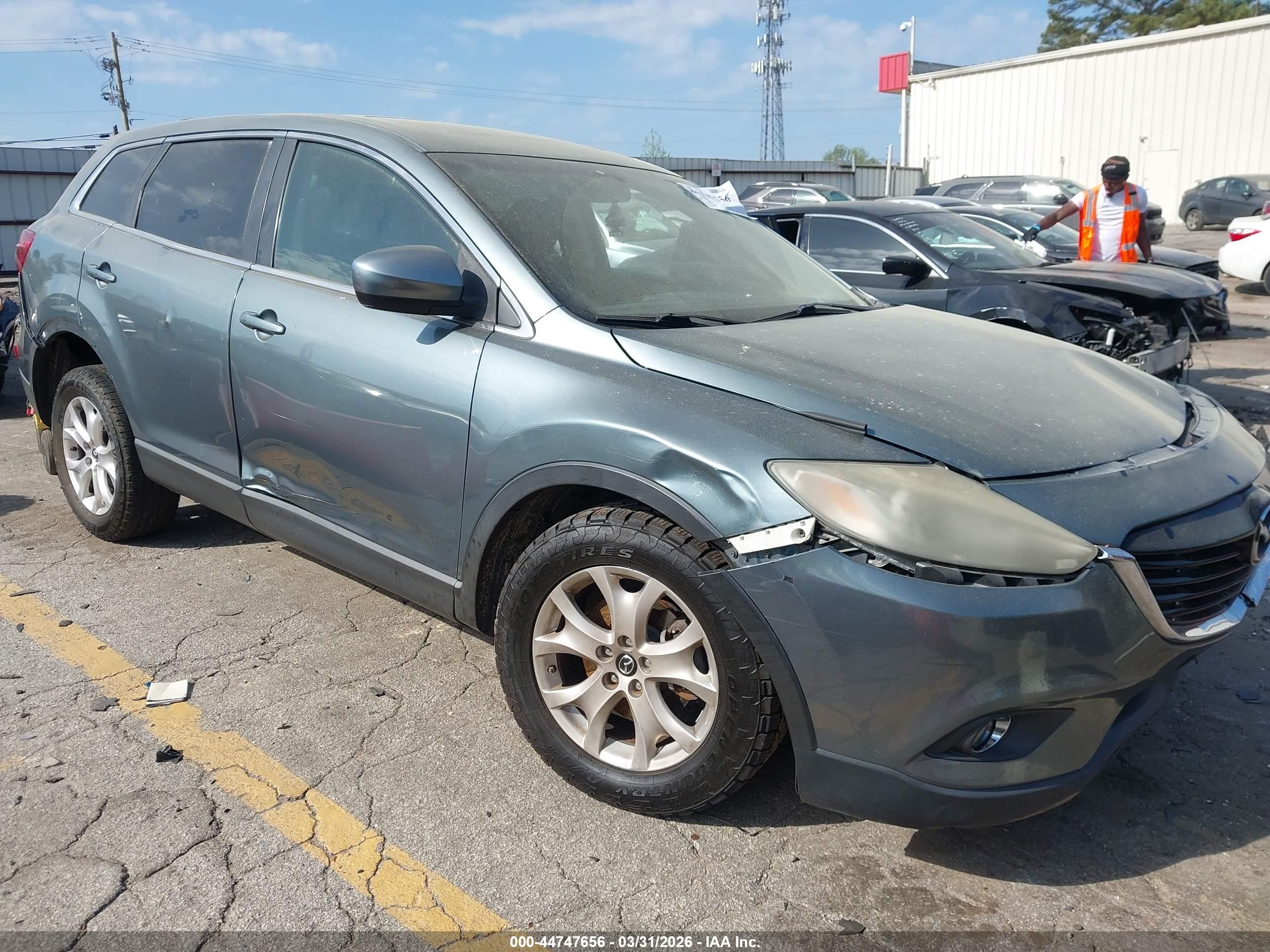 2013 Mazda Cx-9 Touring Green vin: JM3TB3CVXD0408969